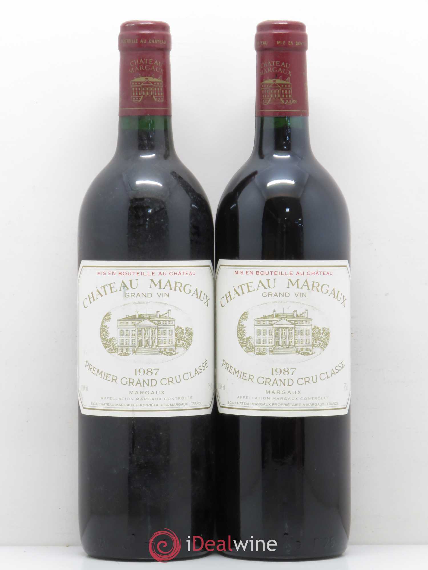 Château Margaux 1er Grand Cru Classé 1987 - Lot de 2 bouteilles - 0