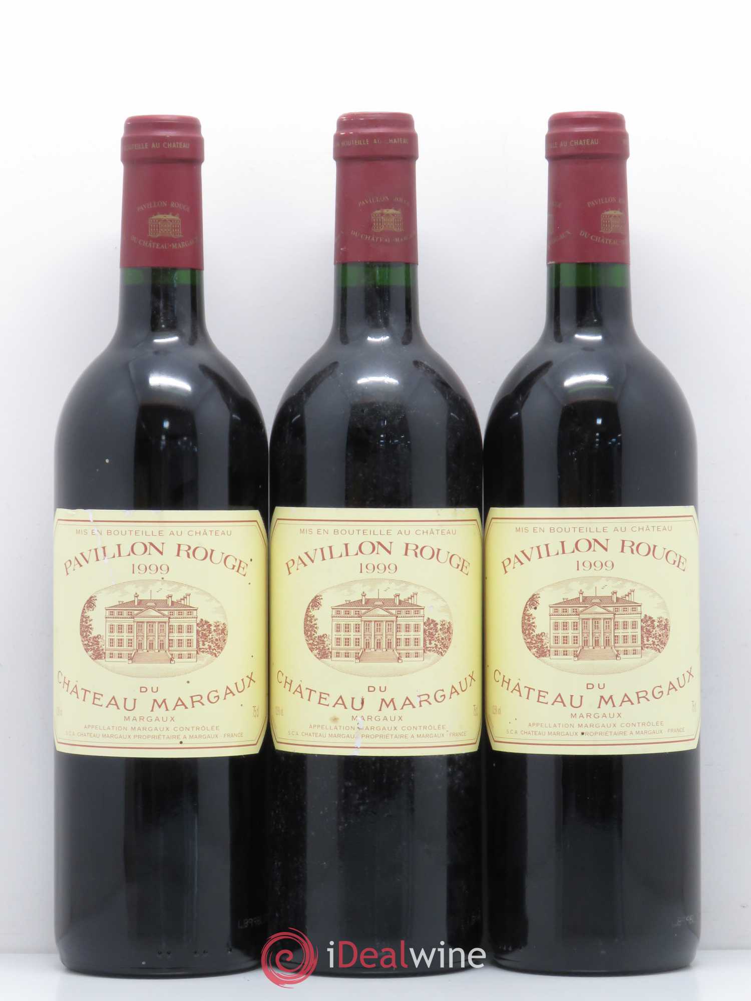 Pavillon Rouge du Château Margaux Second Vin 1999 - Lot de 3 bouteilles - 0