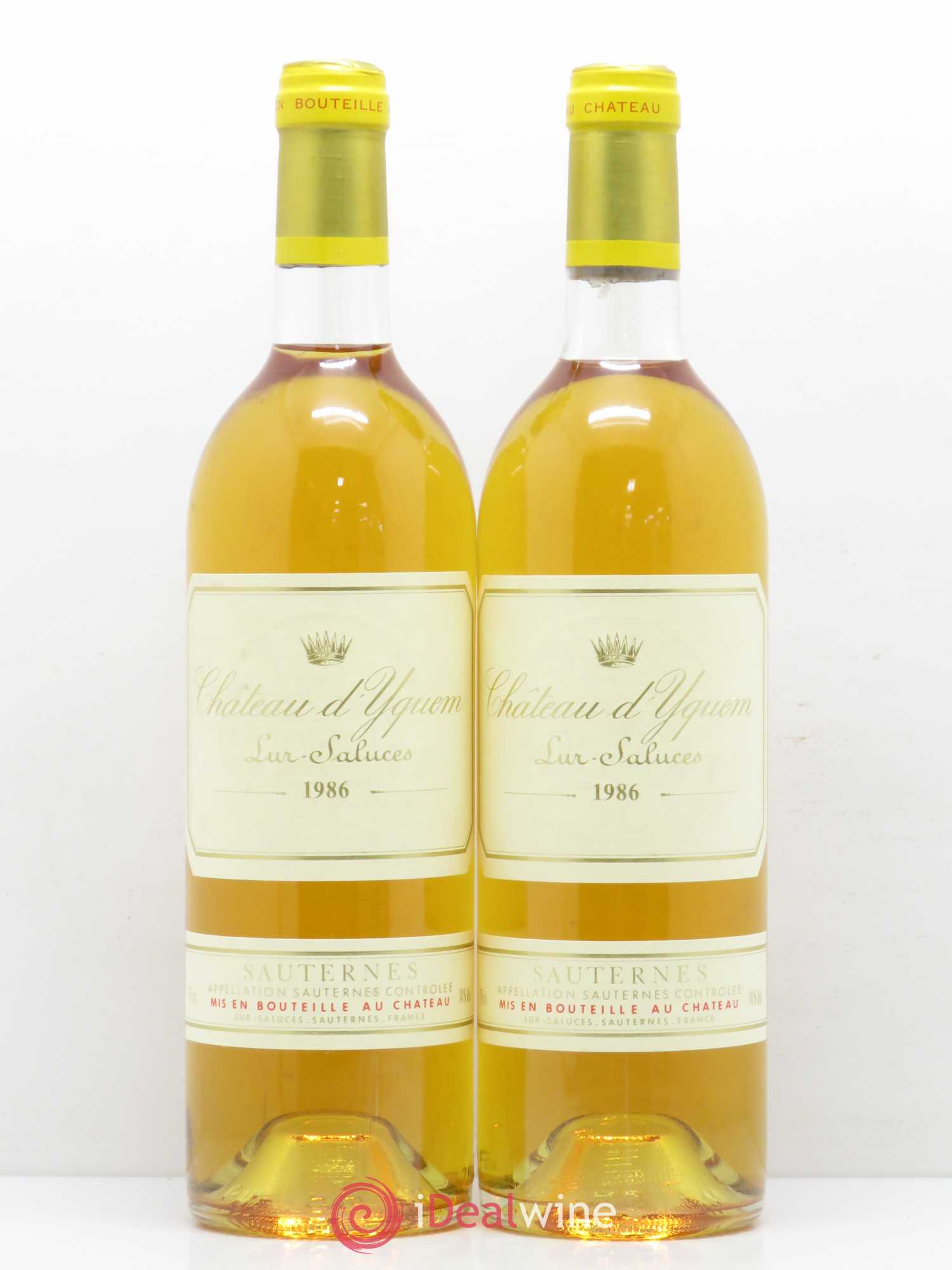 Château d' Yquem 1er Cru Classé Supérieur 1986 - Lot de 2 bouteilles - 0
