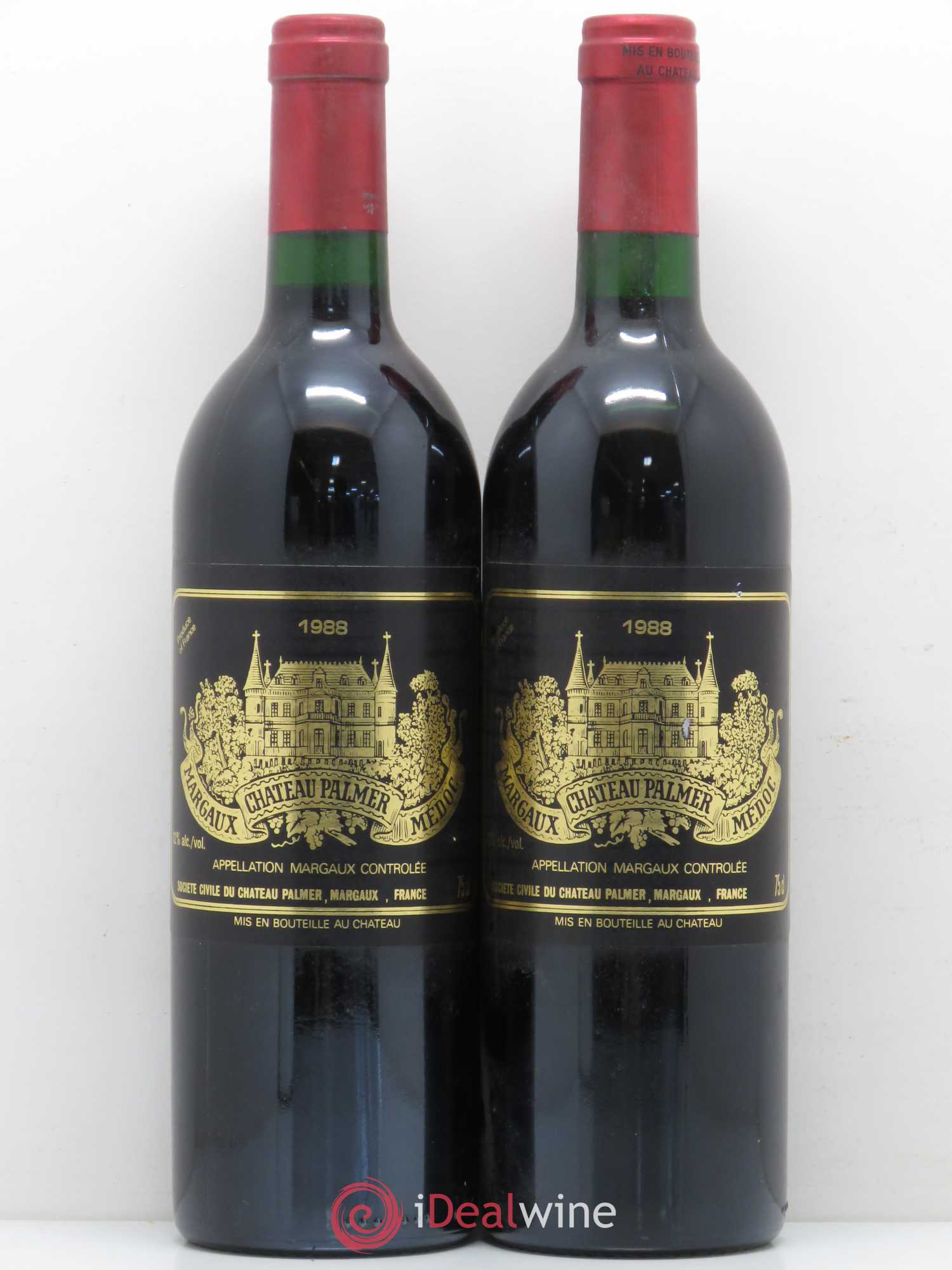 Château Palmer 3ème Grand Cru Classé 1988 - Lot de 2 bouteilles - 0