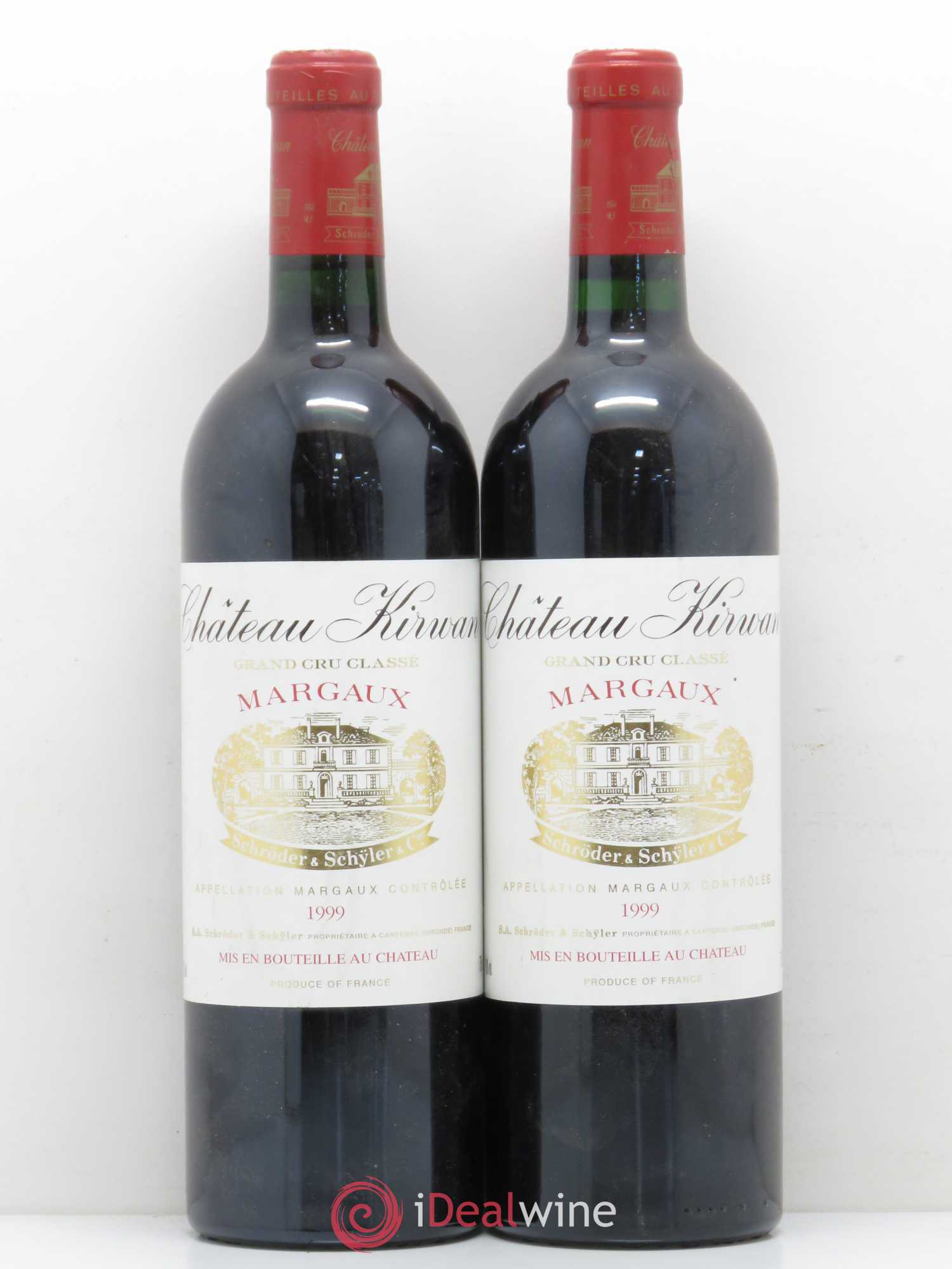 Château Kirwan 3ème Grand Cru Classé 1999 - Lot de 2 bouteilles - 0