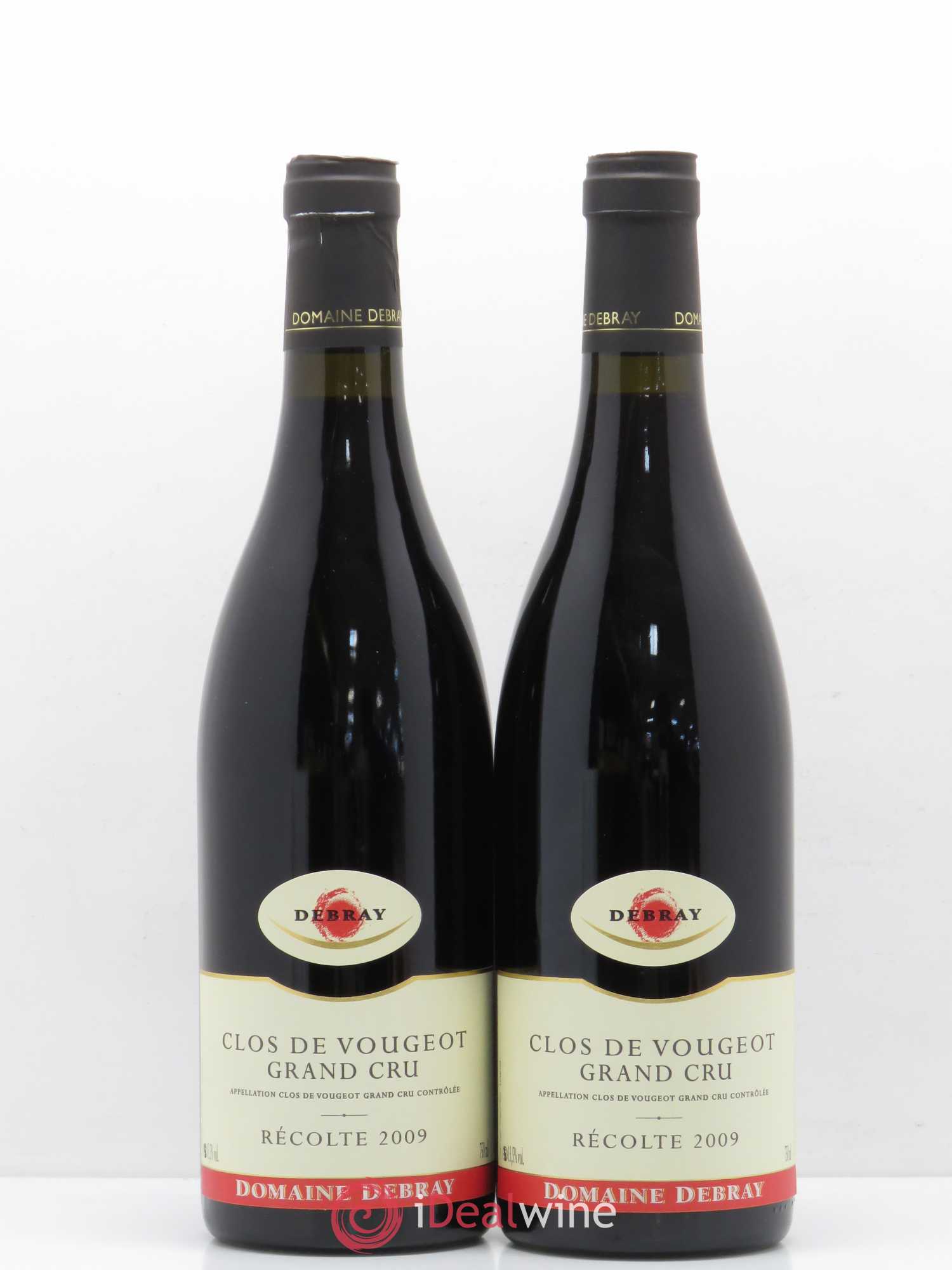 Clos de Vougeot Grand Cru Debray 2009 - Lot de 2 bouteilles - 0