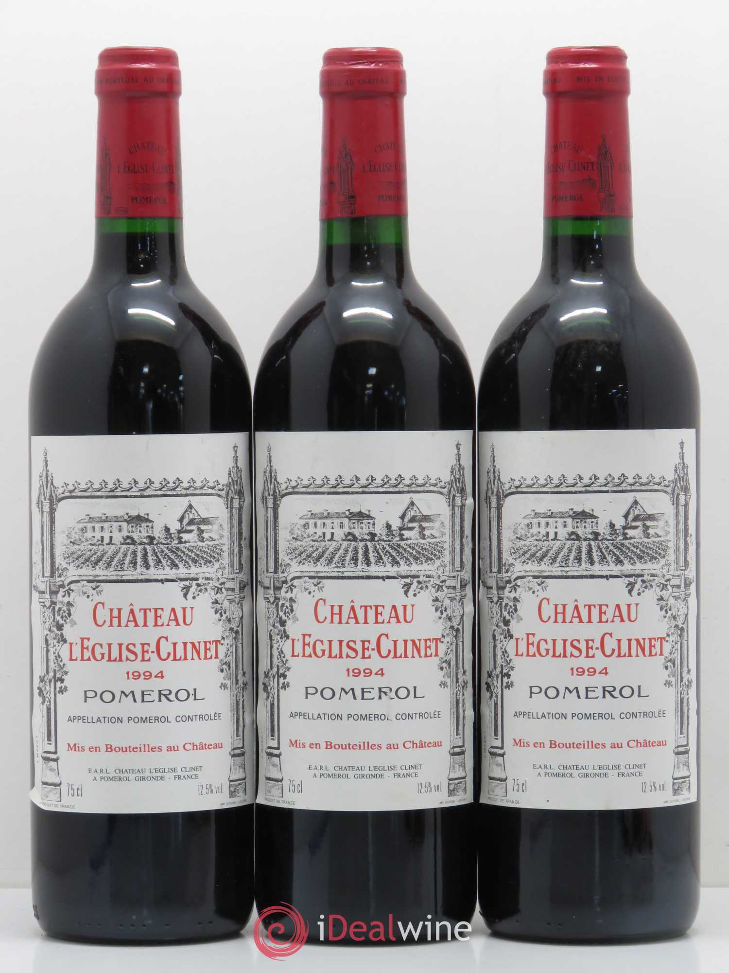 Château l' Église Clinet 1994 - Lot de 3 bouteilles - 0