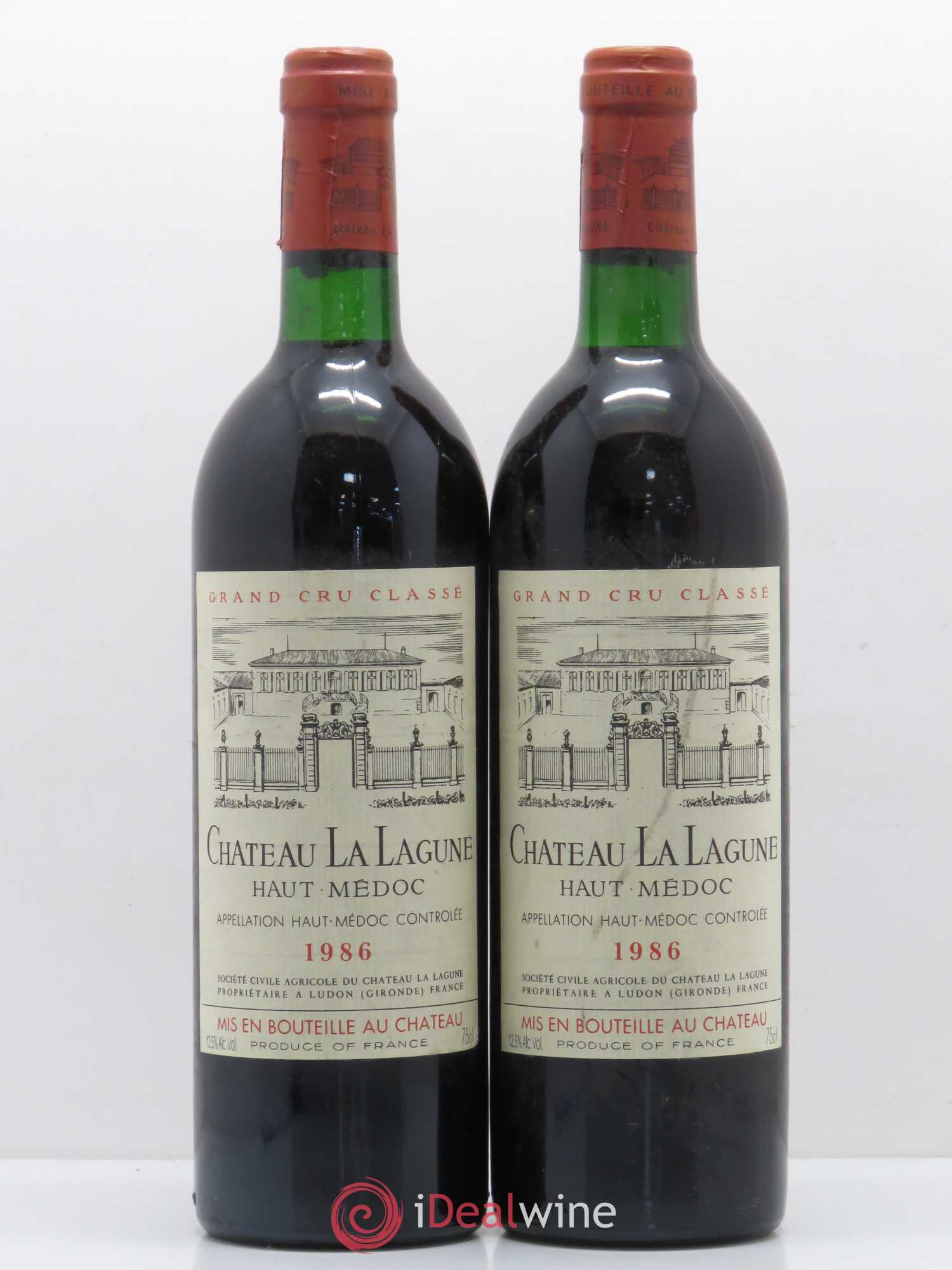 Château la Lagune 3ème Grand Cru Classé 1986 - Lot de 2 bouteilles - 0