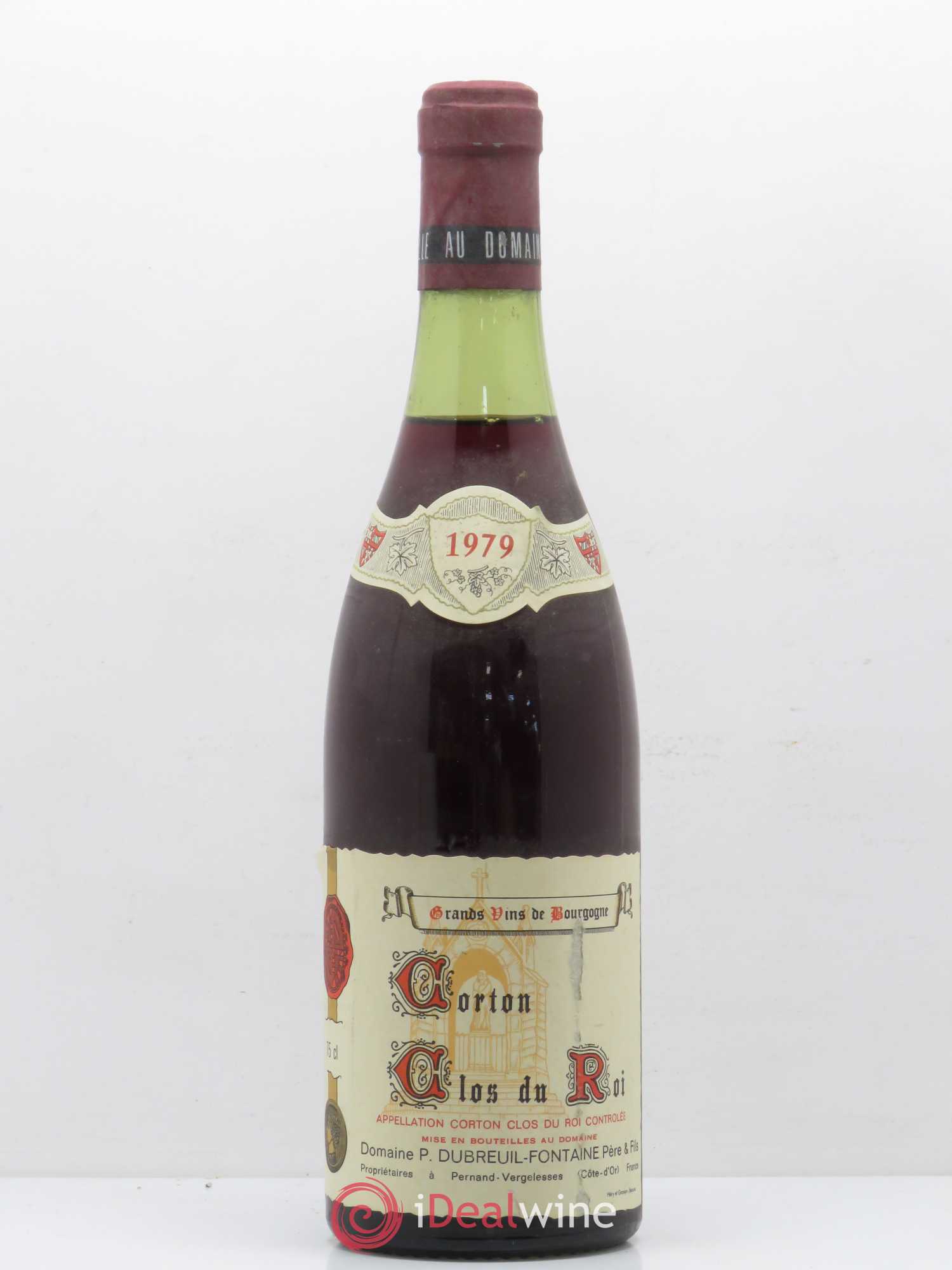 Corton Grand Cru Clos du Roi Dubreuil Fontaine 1979 - Posten von 1 Flasche - 0