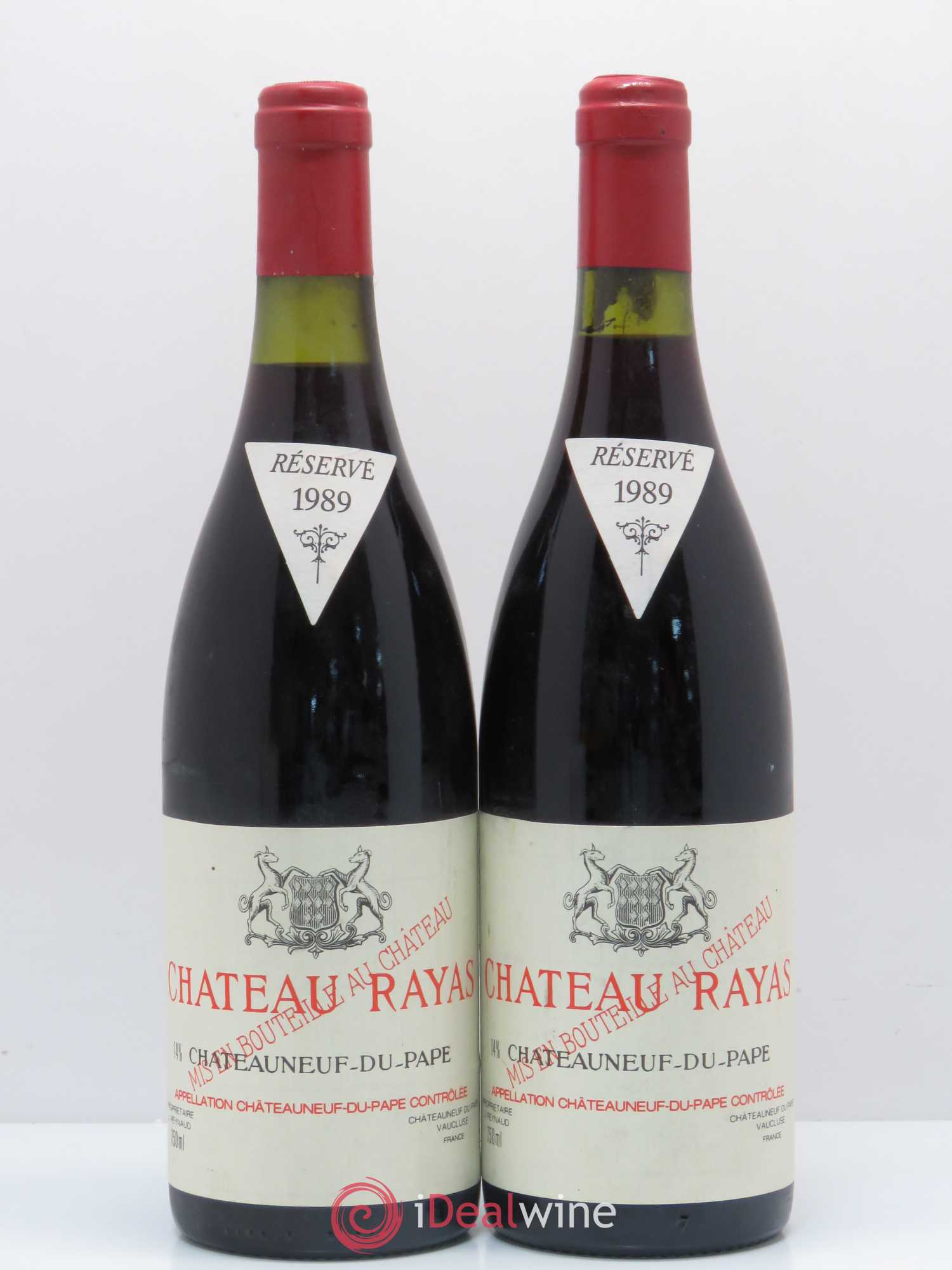 Châteauneuf-du-Pape Château Rayas Emmanuel Reynaud 1989 - Lot de 2 bouteilles - 0
