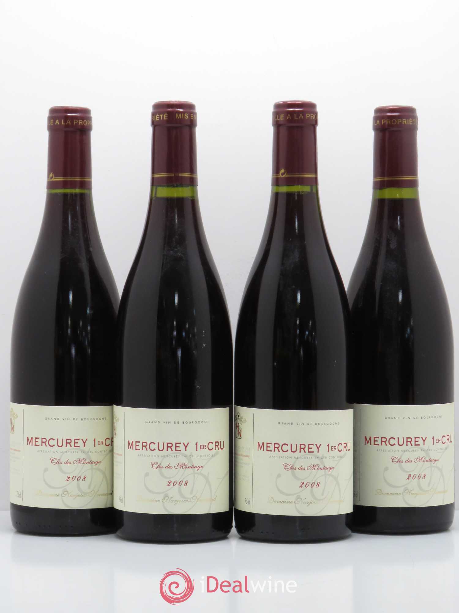 Mercurey Clos de Montaigu Narjoux Normand 2008 - Posten von 4 Flaschen - 0
