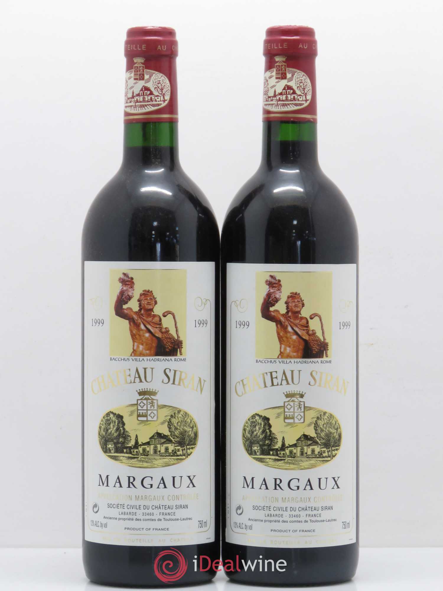 Château Siran 1999 - Lot de 2 bouteilles - 0