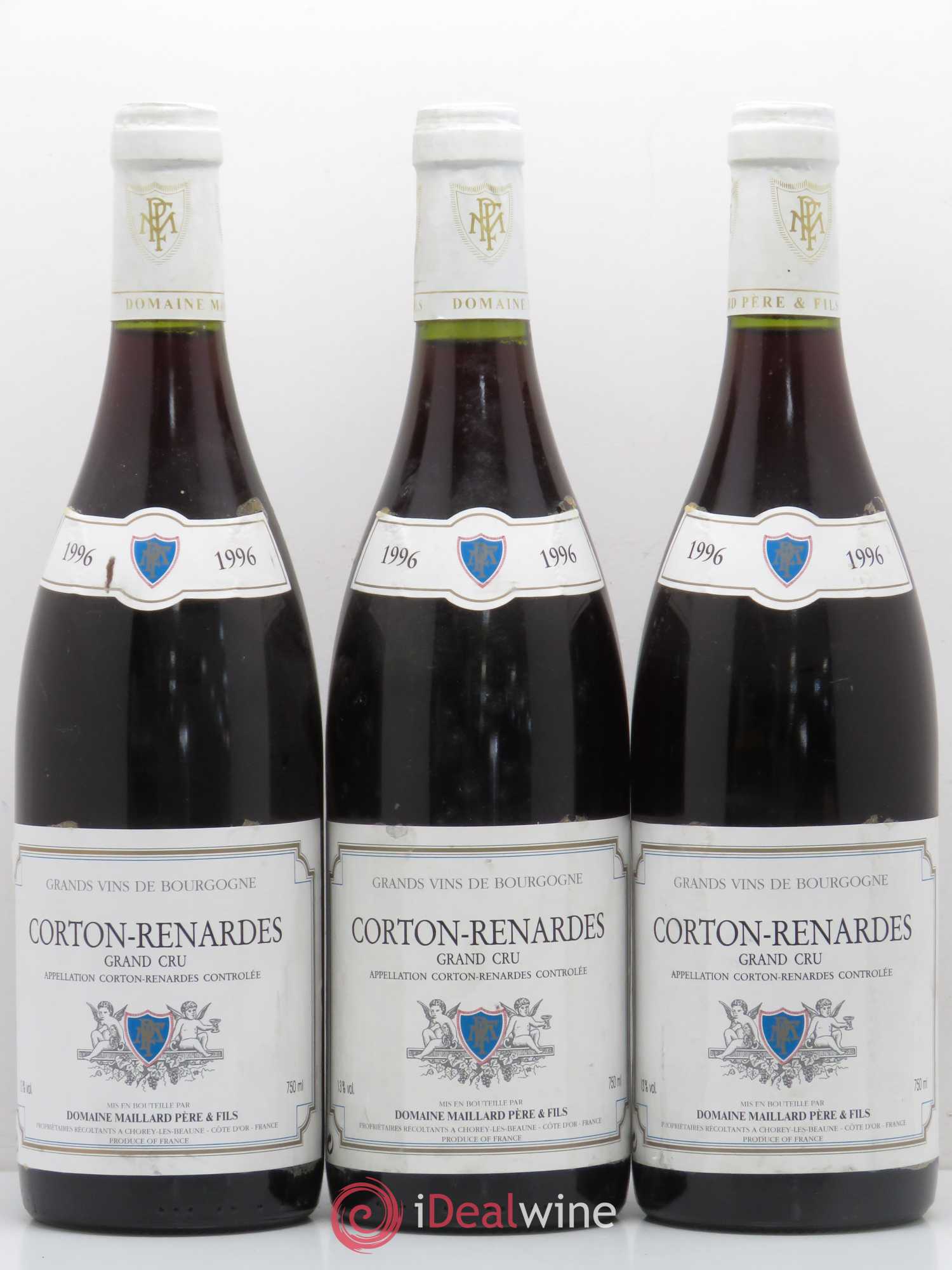 Corton Grand Cru Les Renardes Maillard et Fils (Domaine) 1996 - Lot de 3 bouteilles - 0