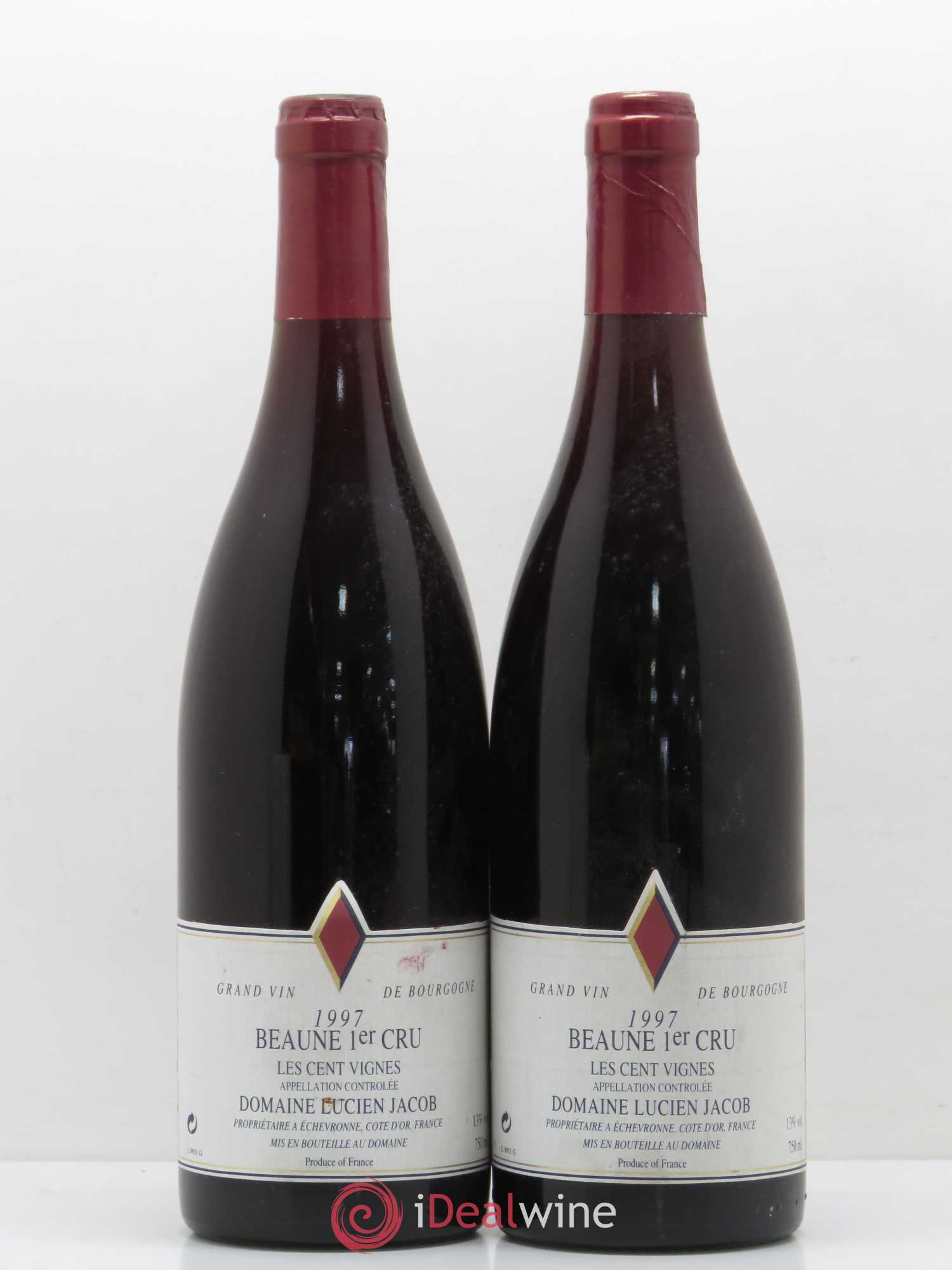 Beaune 1er Cru Les Cent Vignes Jacob 1997 - Posten von 2 Flaschen - 0