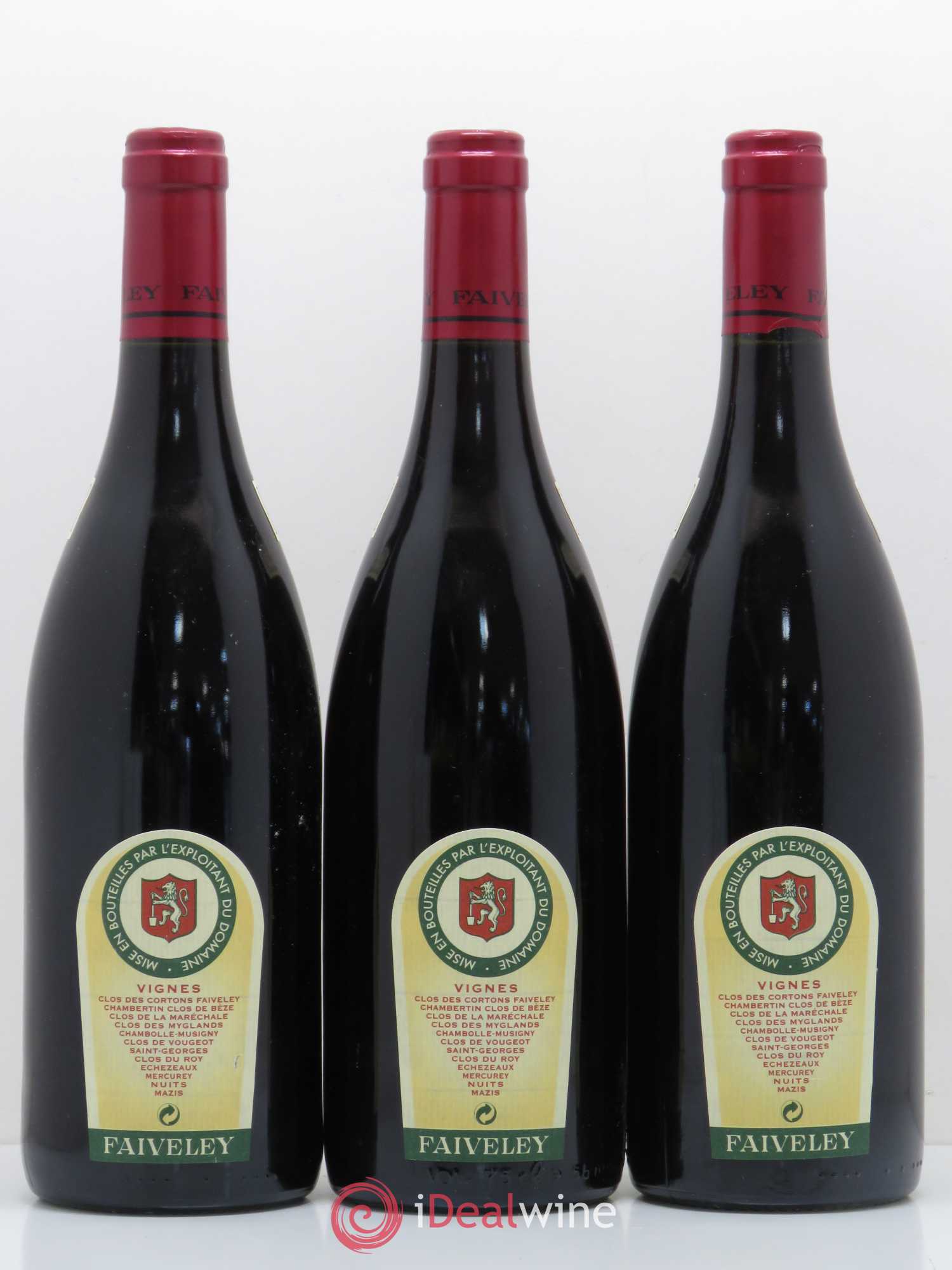 Chambertin Clos de Bèze Grand Cru Faiveley 1999 - Lot de 3 bouteilles - 1