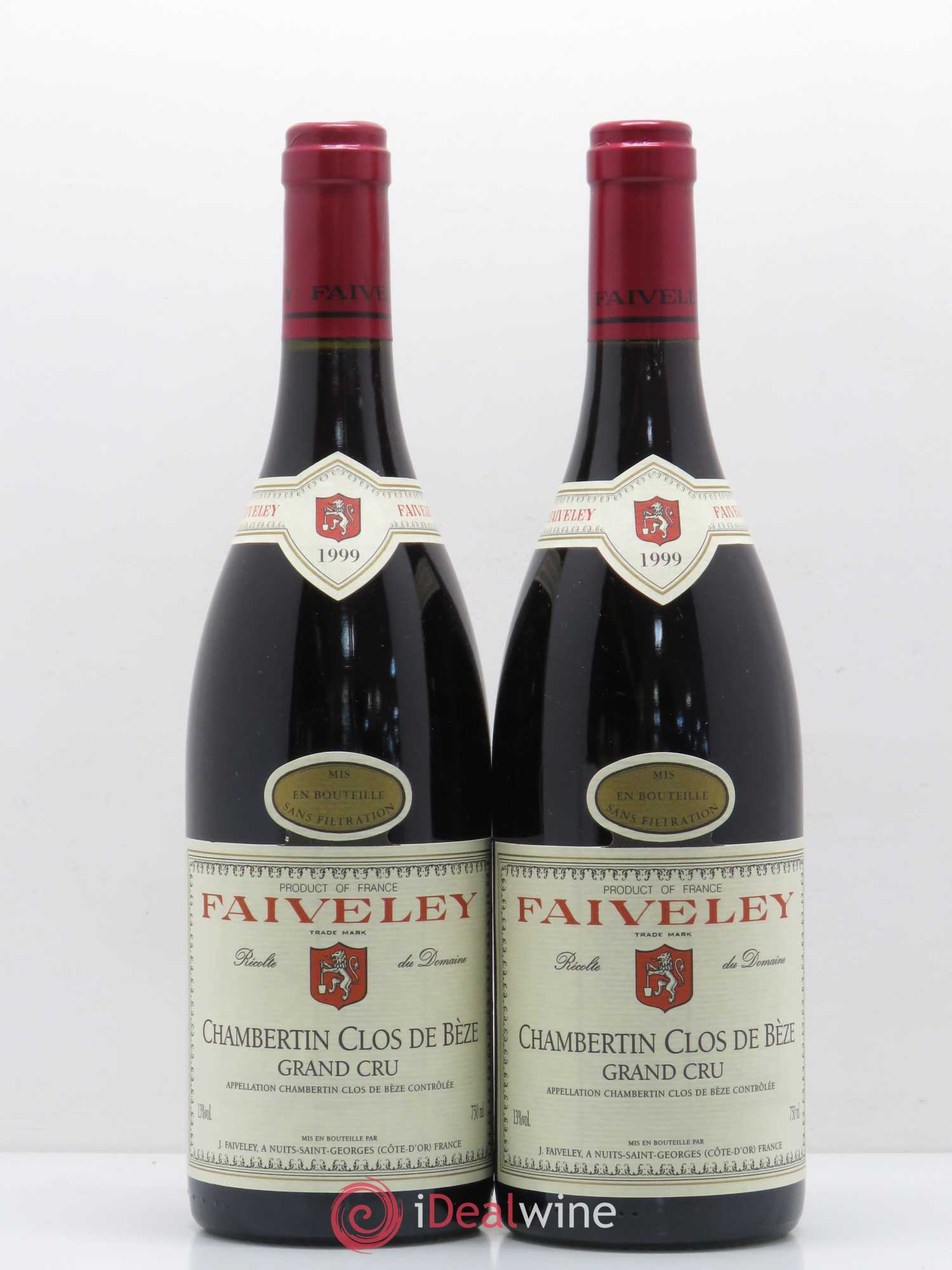 Chambertin Clos de Bèze Grand Cru Faiveley 1999 - Lot de 2 bouteilles - 0