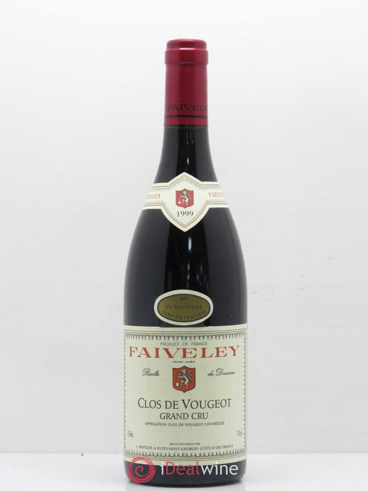 Clos de Vougeot Grand Cru Faiveley 1999 - Lot de 1 bouteille - 0