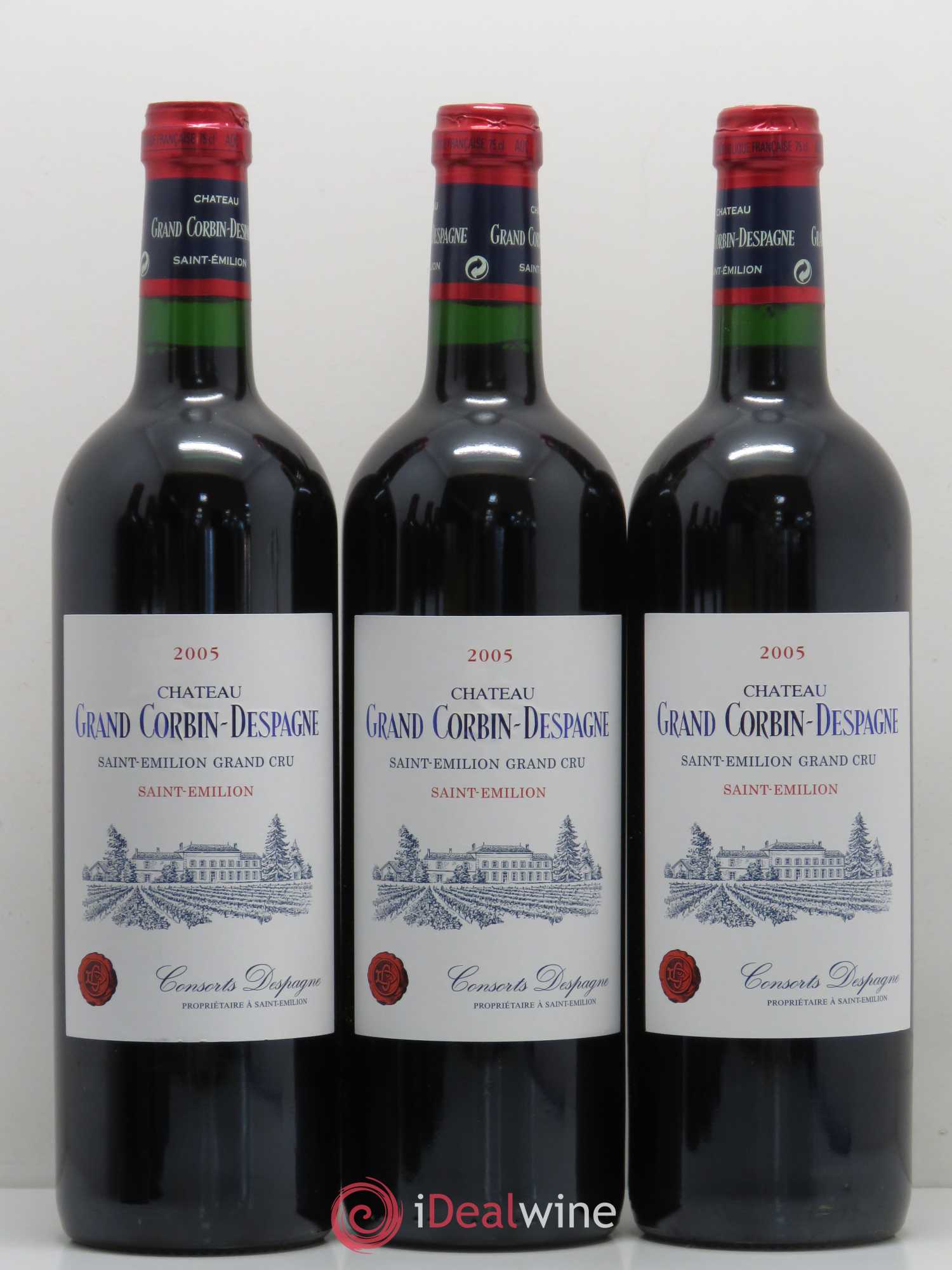 Château Grand Corbin Grand Cru Classé 2005 - Lot de 12 bouteilles - 3