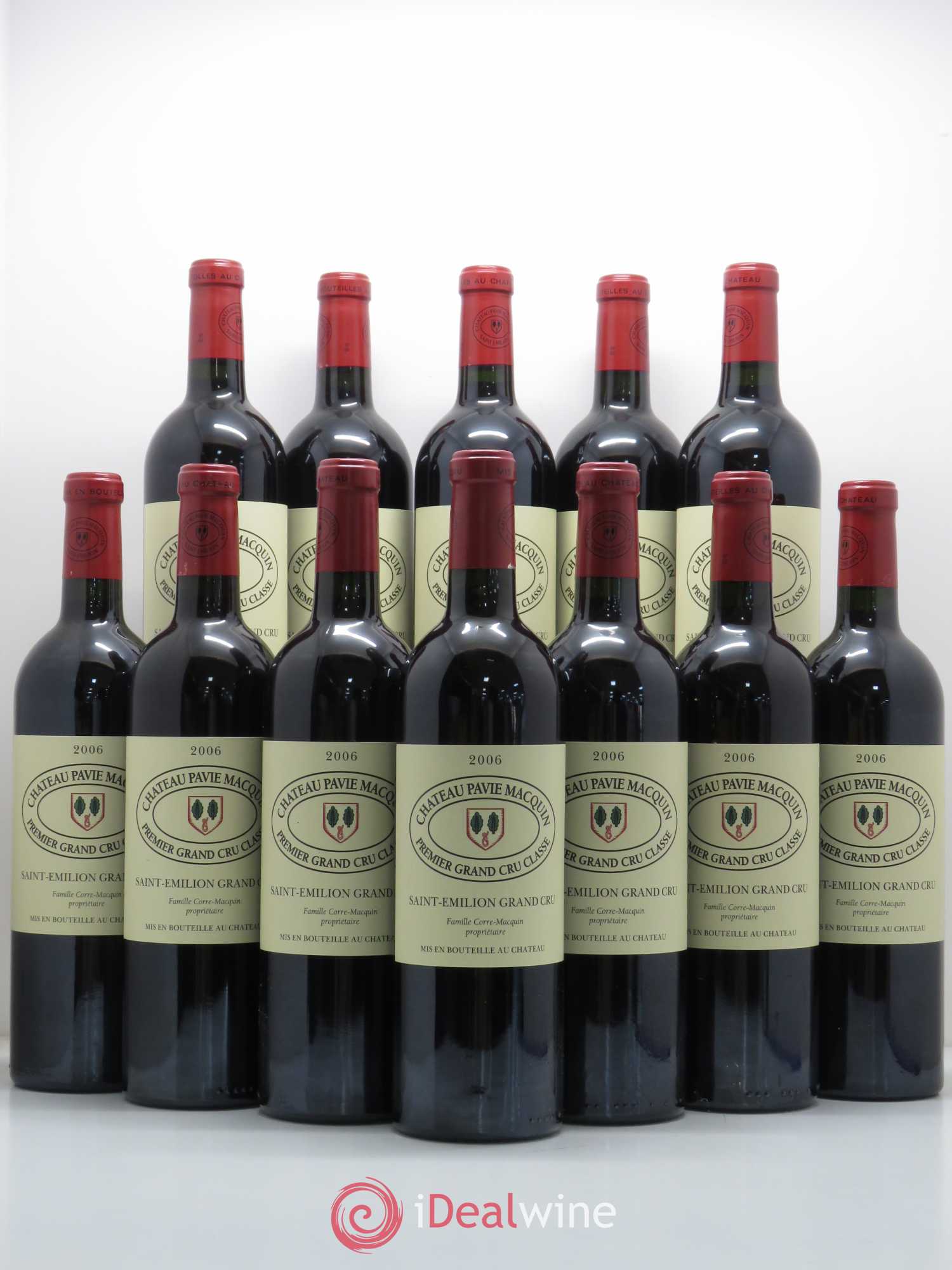 Château Pavie Macquin 1er Grand Cru Classé B 2006 - Lot de 12 bouteilles - 0
