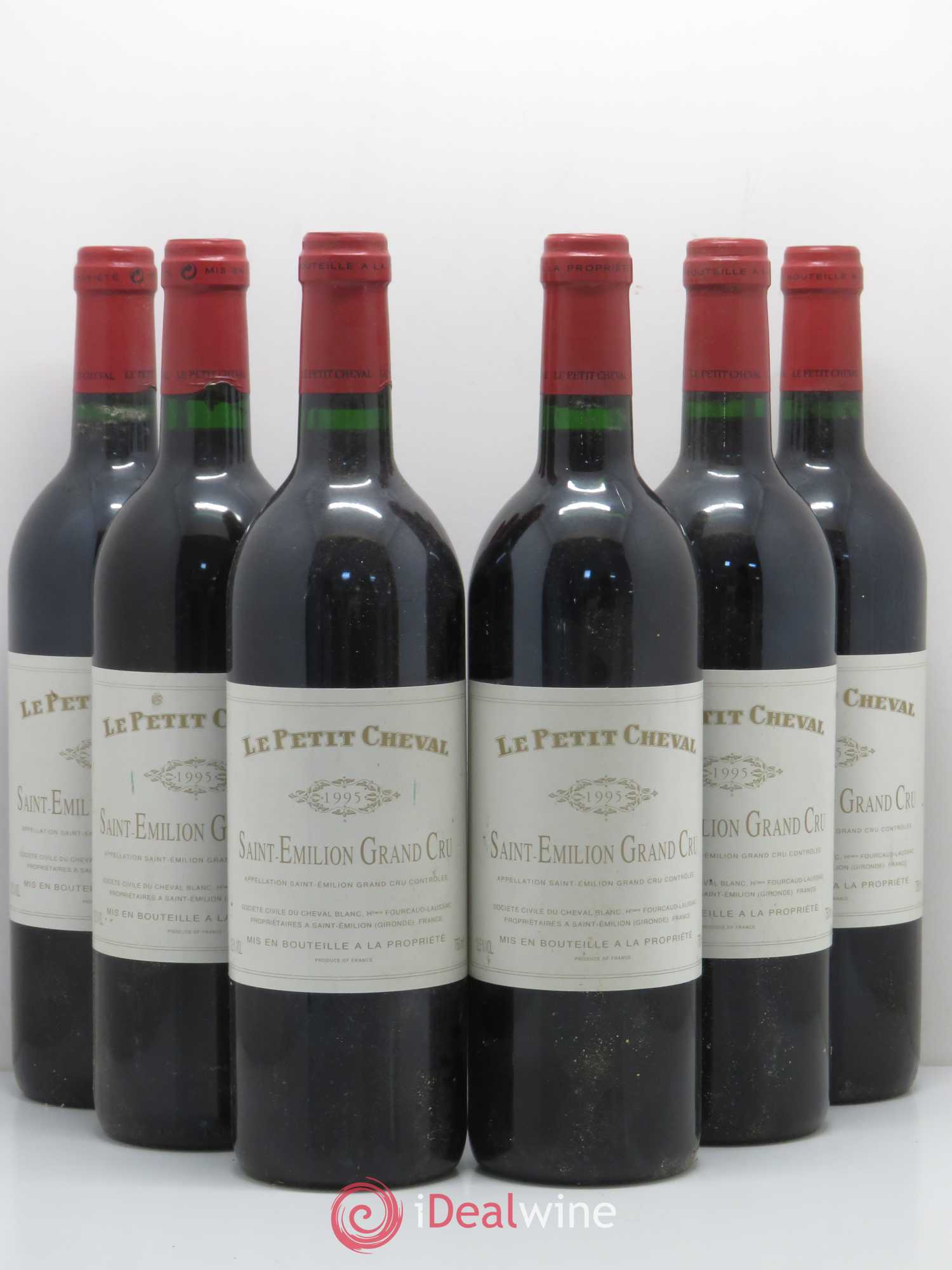 Le Petit Cheval Second Vin 1995 - Lot de 6 bouteilles - 0