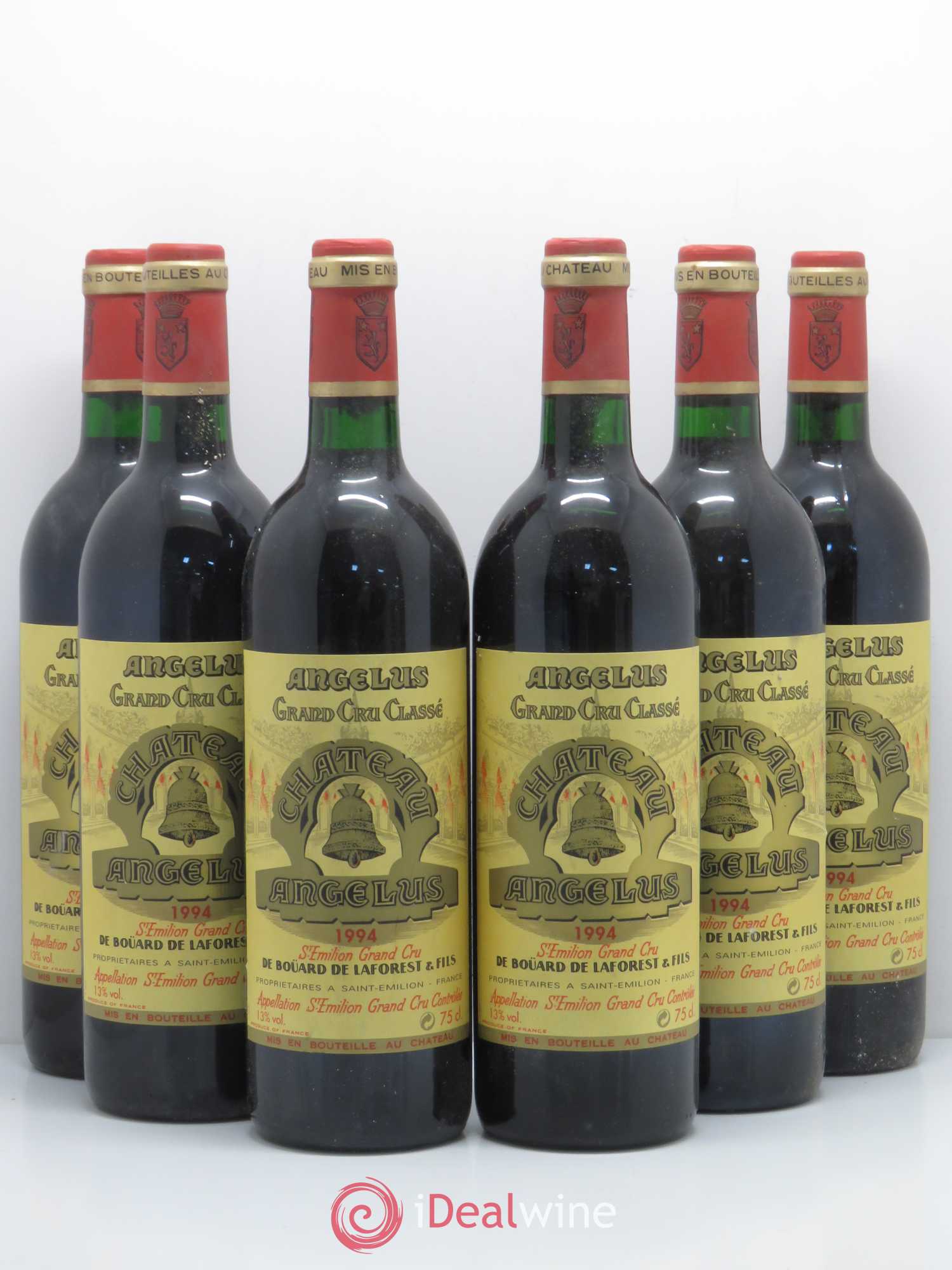 Château Angélus 1er Grand Cru Classé A 1994 - Lot de 6 bouteilles - 0