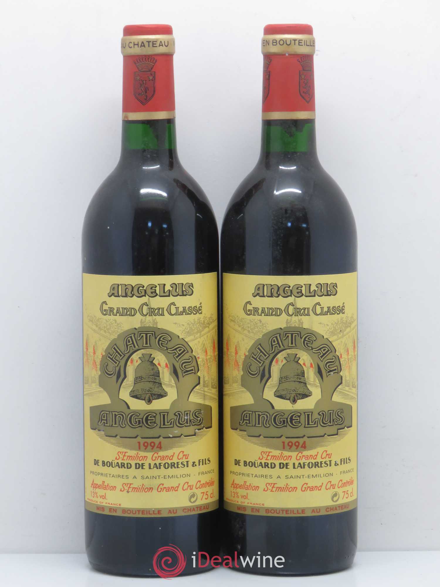 Château Angélus 1er Grand Cru Classé A 1994 - Lot de 2 bouteilles - 0