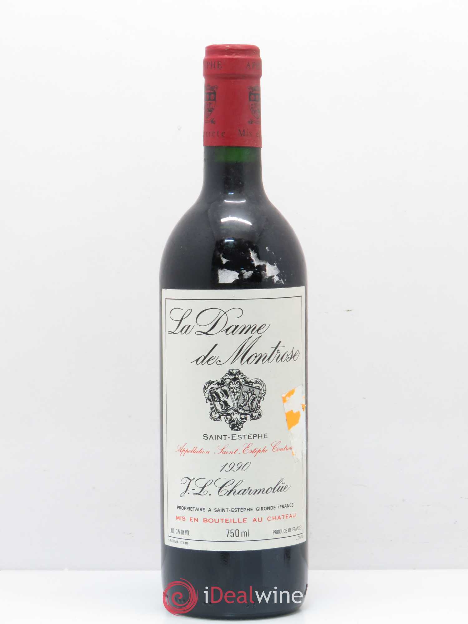 La Dame de Montrose Second Vin 1990 - Lot de 1 bouteille - 0
