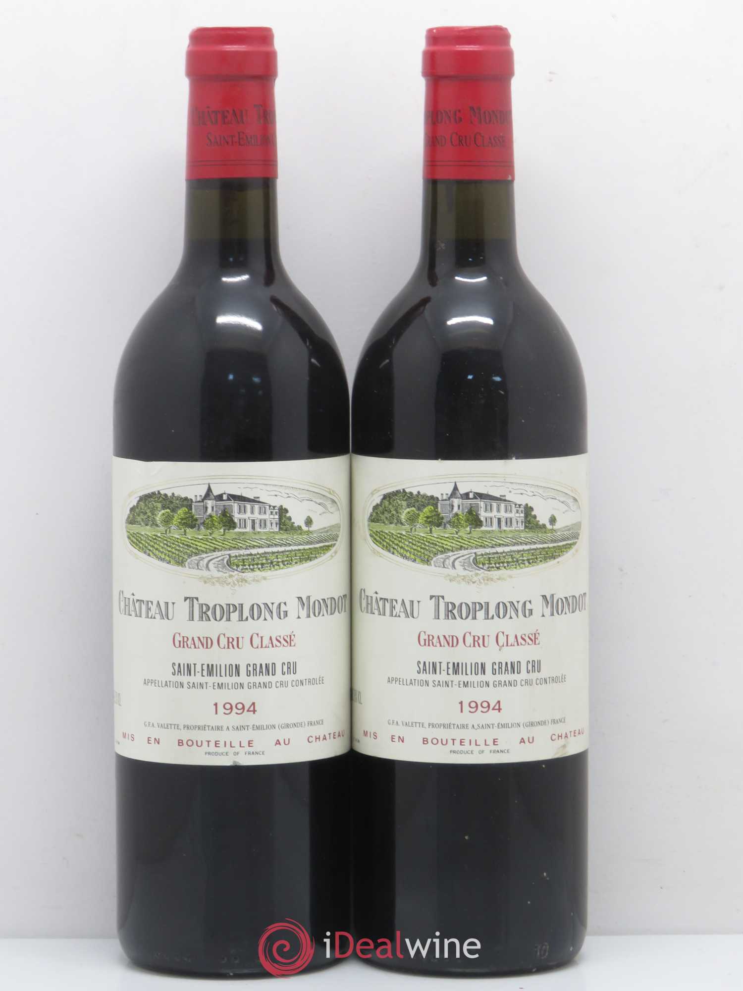 Château Troplong Mondot 1er Grand Cru Classé B 1994 - Lot de 5 bouteilles - 2