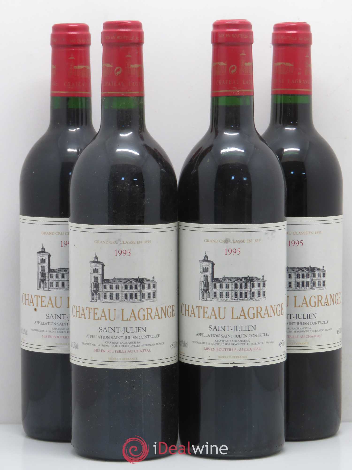 Château Lagrange 3ème Grand Cru Classé 1995 - Lot de 4 bouteilles - 0