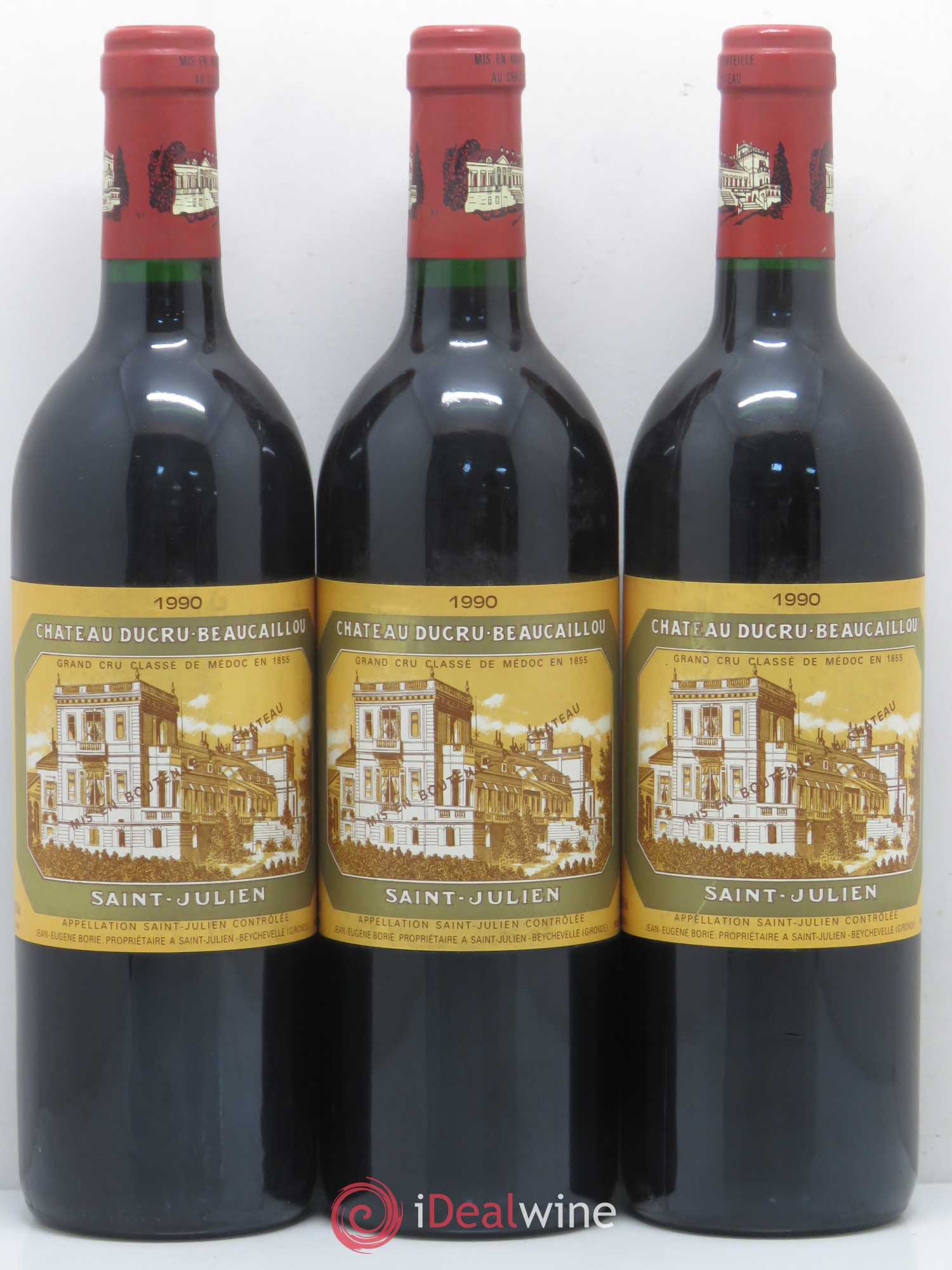Château Ducru Beaucaillou 2ème Grand Cru Classé 1990 - Lot de 3 bouteilles - 0