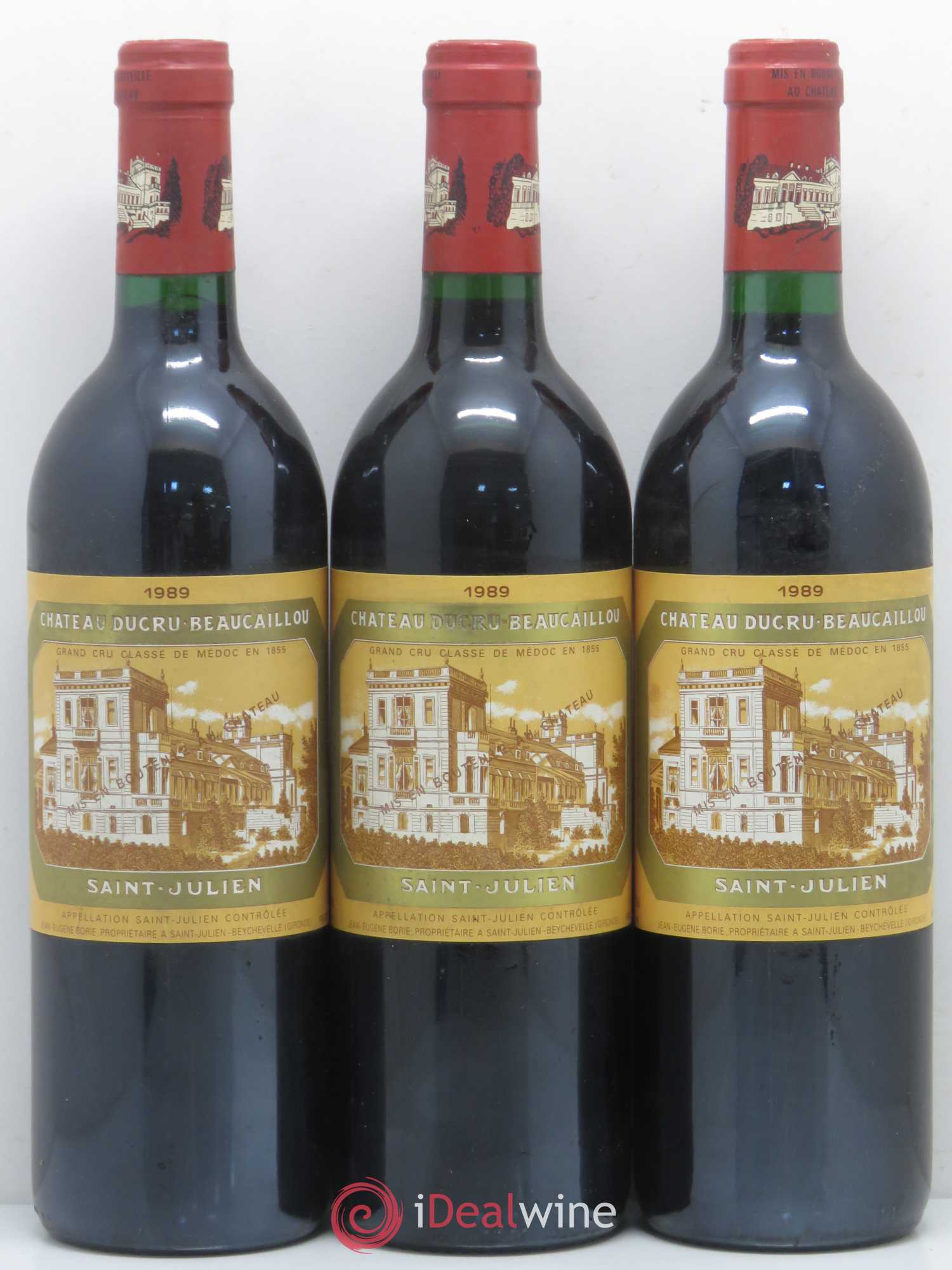 Château Ducru Beaucaillou 2ème Grand Cru Classé 1989 - Lot de 3 bouteilles - 0