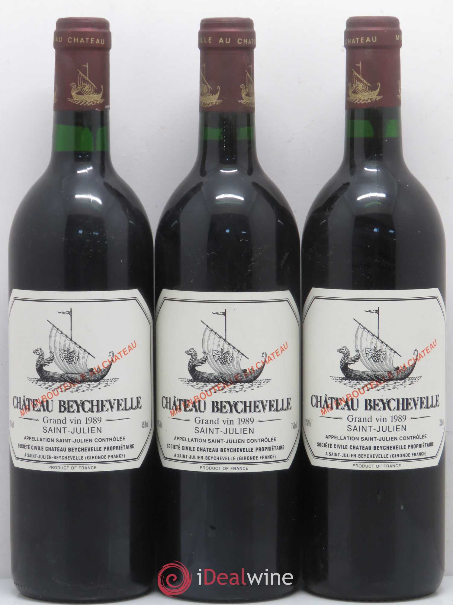 Château Beychevelle 4ème Grand Cru Classé 1989 - Lot de 6 bouteilles - 2