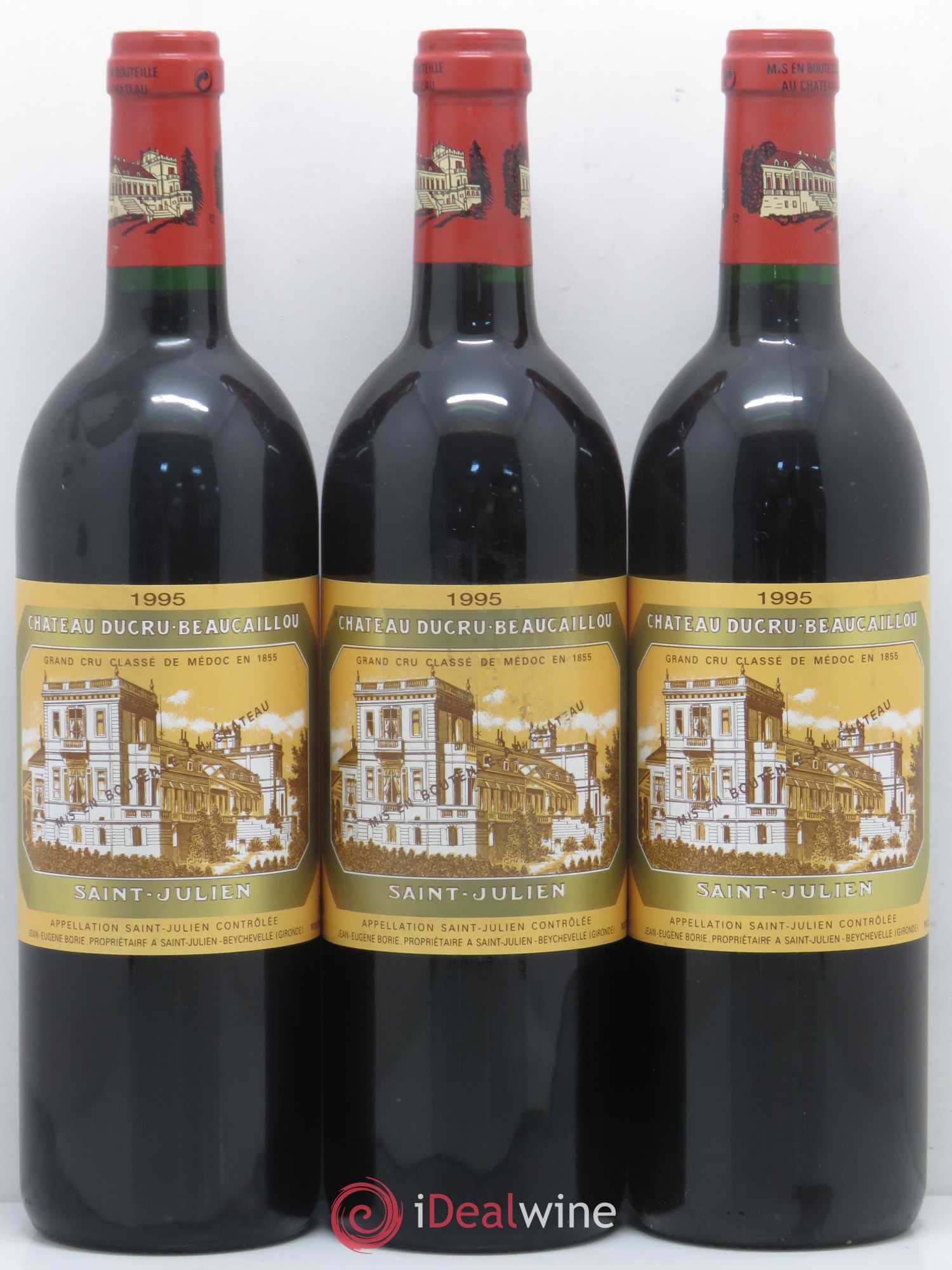 Château Ducru Beaucaillou 2ème Grand Cru Classé 1995 - Lot de 3 bouteilles - 0