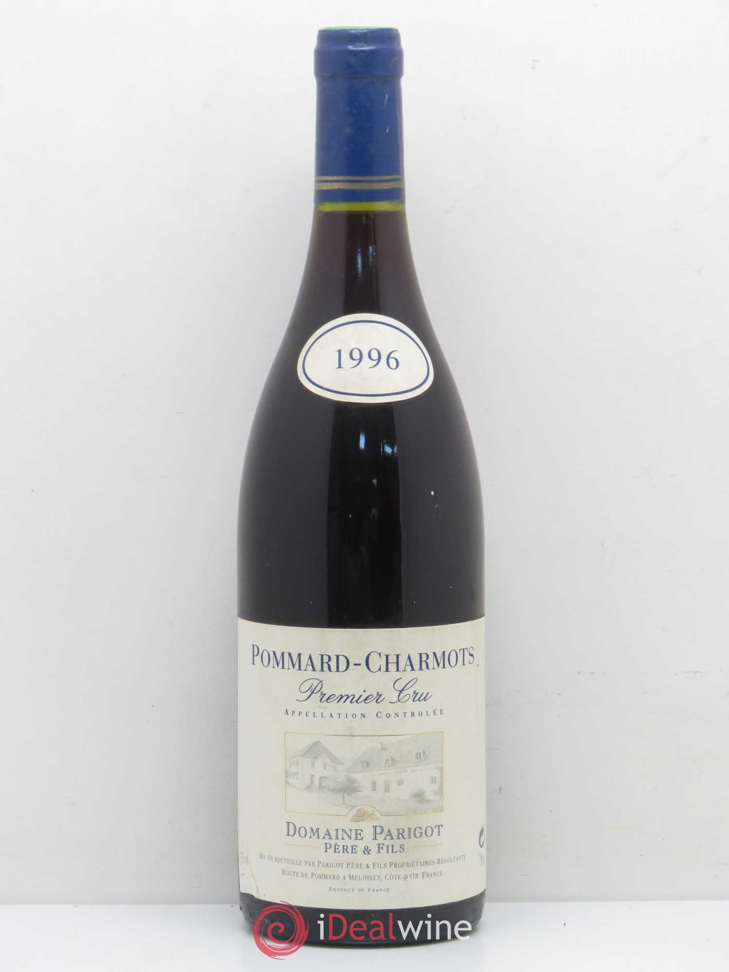 Pommard 1er Cru Charmots Parigot 1996 - Lot de 1 bouteille - 0