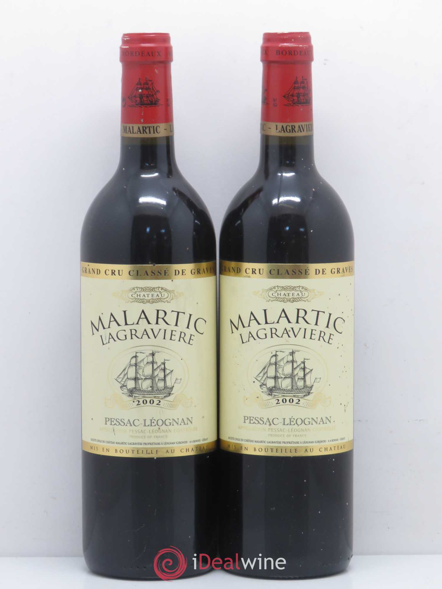 Château Malartic-Lagravière Cru Classé de Graves 2002 - Lot de 5 bouteilles - 2