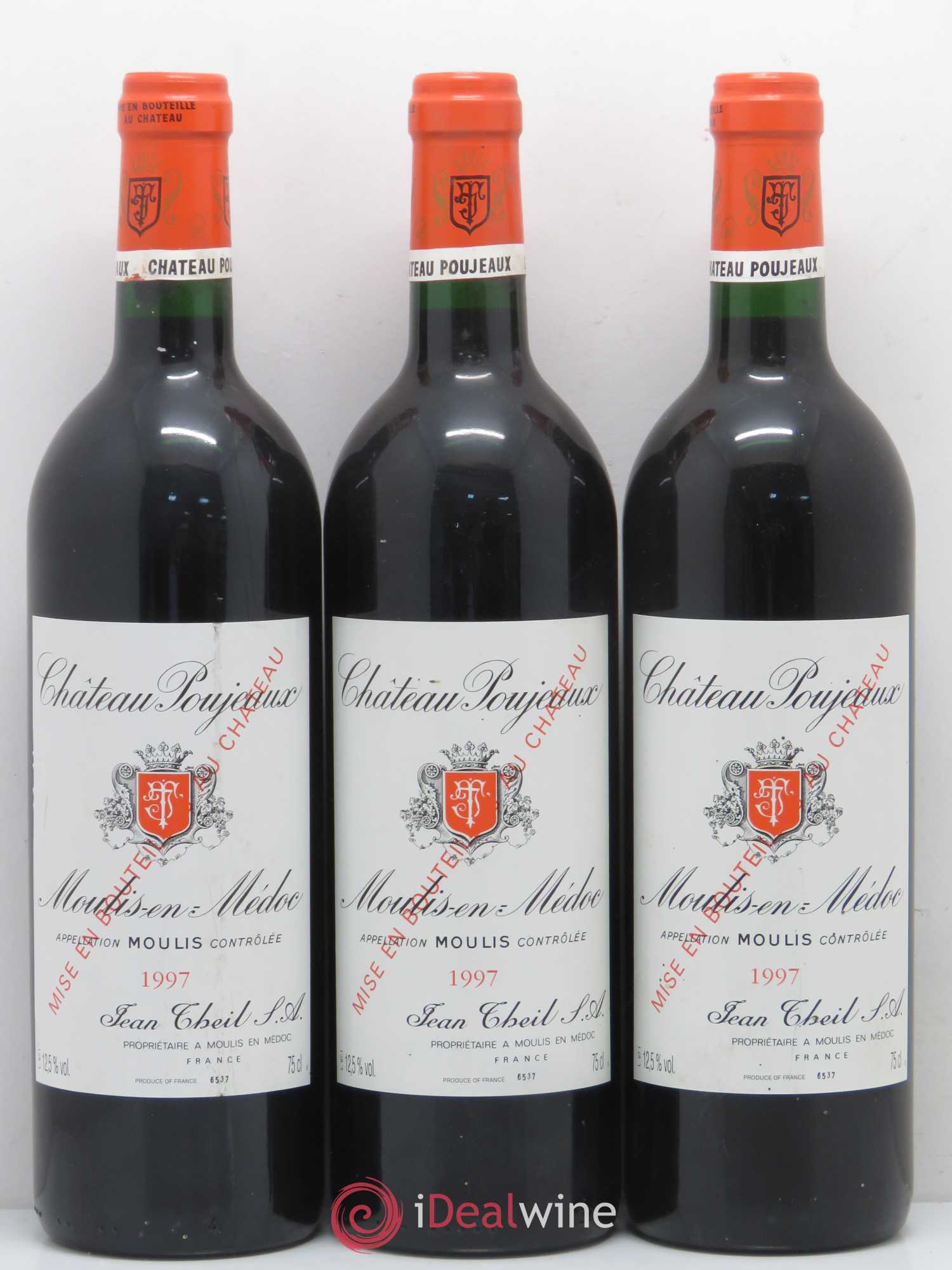 Château Poujeaux 1997 - Lot de 6 bouteilles - 1