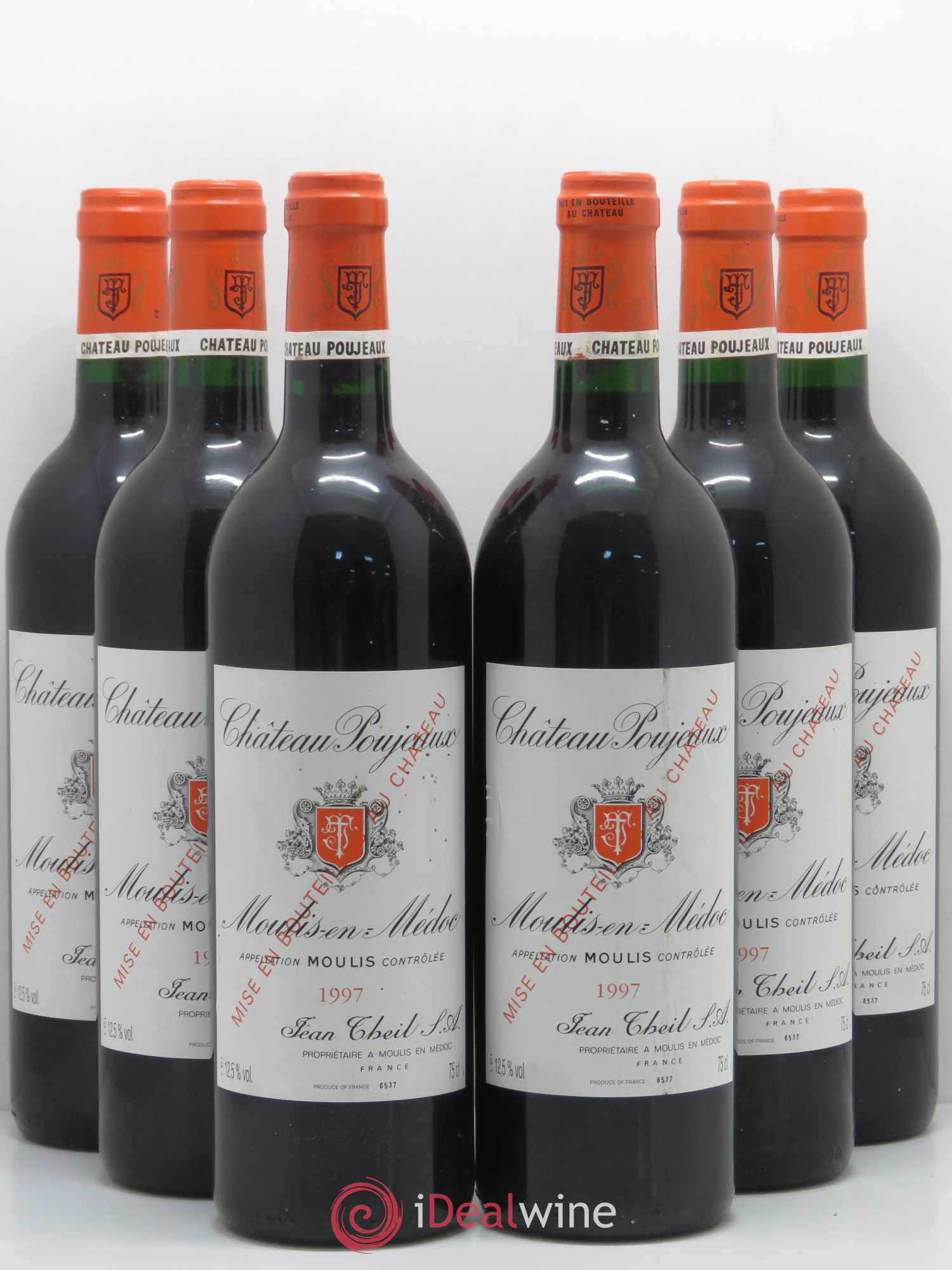 Château Poujeaux 1997 - Lot de 6 bouteilles - 0