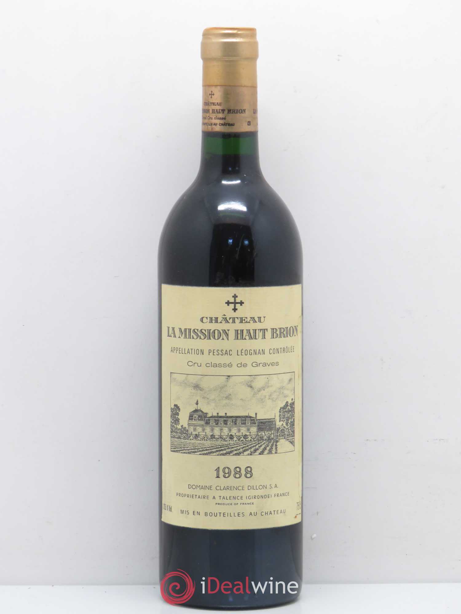 Château la Mission Haut-Brion Cru Classé de Graves 1988 - Lot de 1 bouteille - 0
