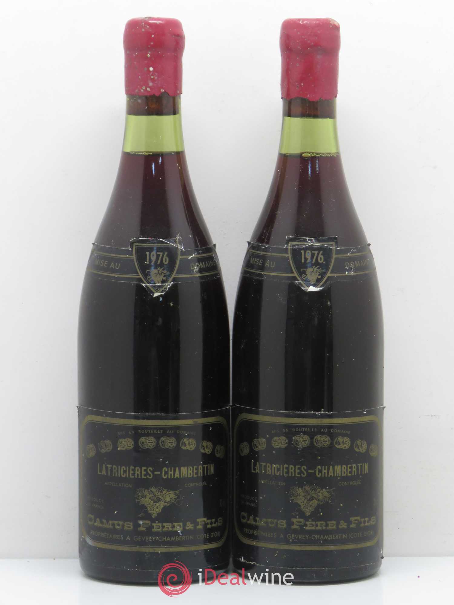 Latricières-Chambertin Grand Cru Camus 1976 - Lot de 2 bouteilles - 0