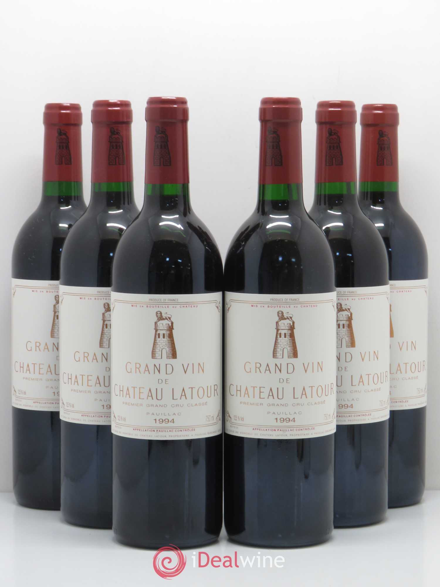 Château Latour 1er Grand Cru Classé 1994 - Lot de 6 bouteilles - 0