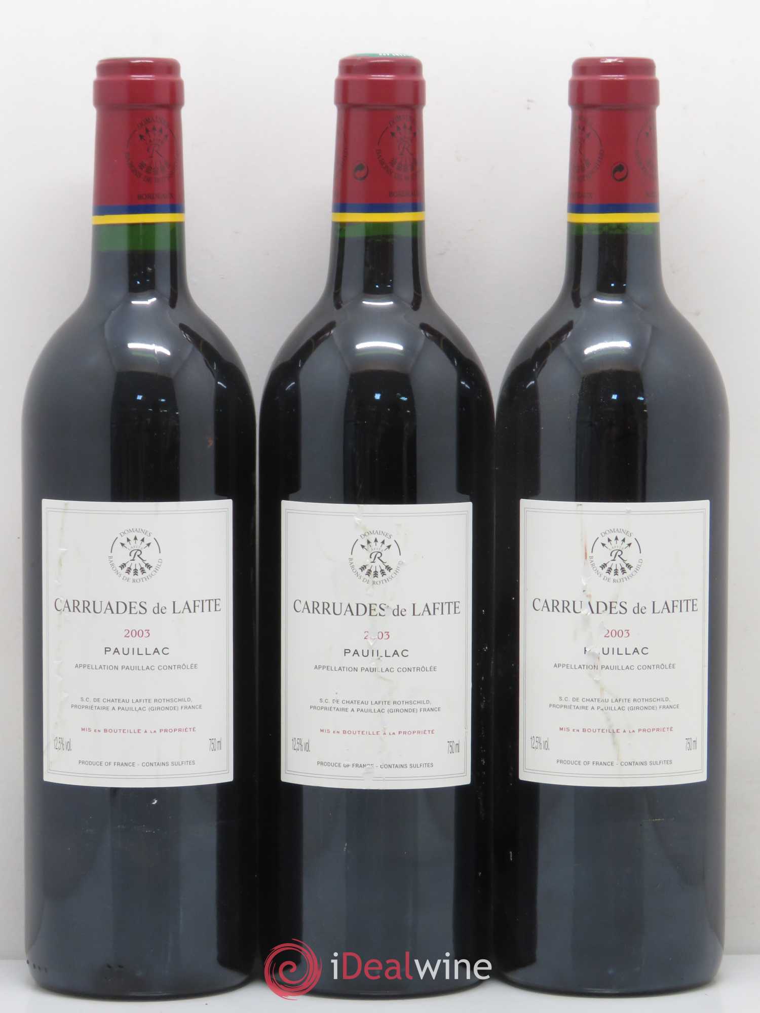Carruades de Lafite Rothschild Second Vin 2003 - Lot de 6 bouteilles - 2
