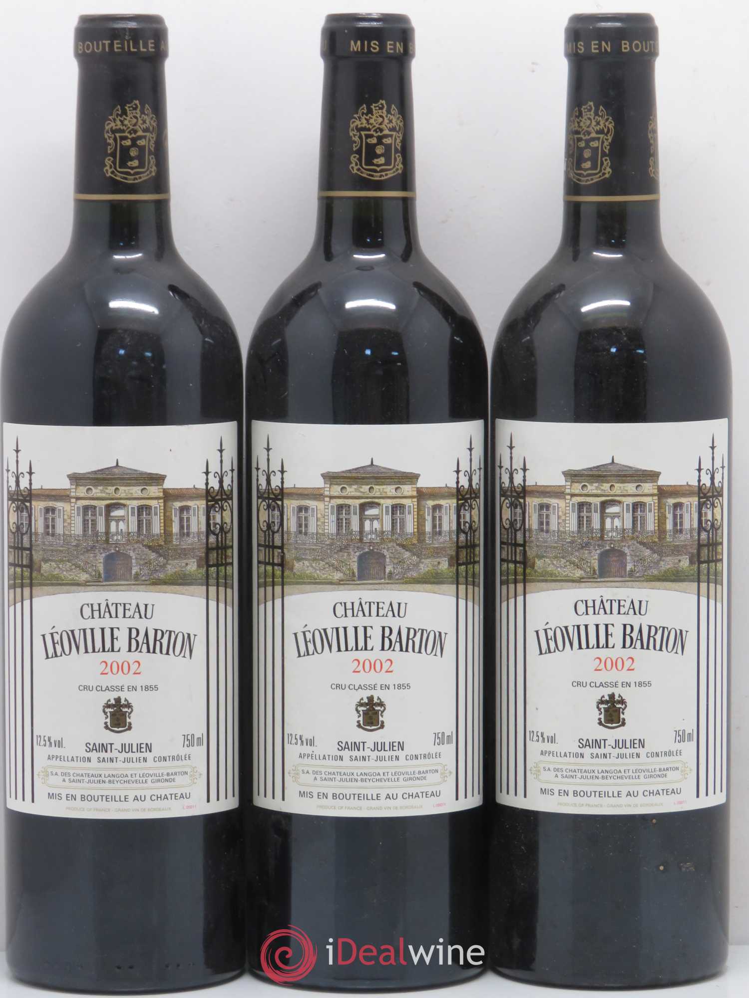 Château Léoville Barton 2ème Grand Cru Classé 2002 - Lot de 6 bouteilles - 1
