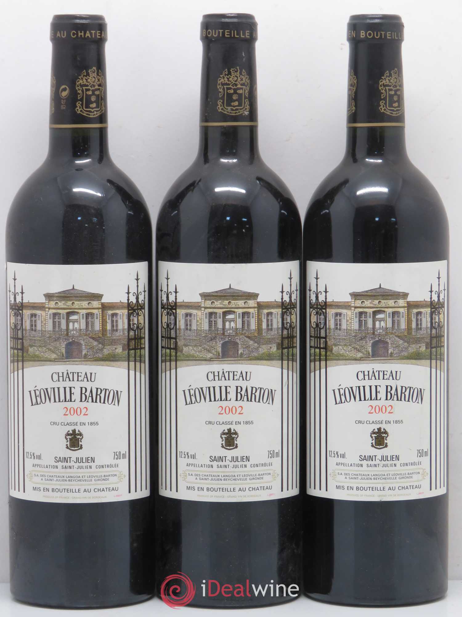 Château Léoville Barton 2ème Grand Cru Classé 2002 - Lot de 6 bouteilles - 2