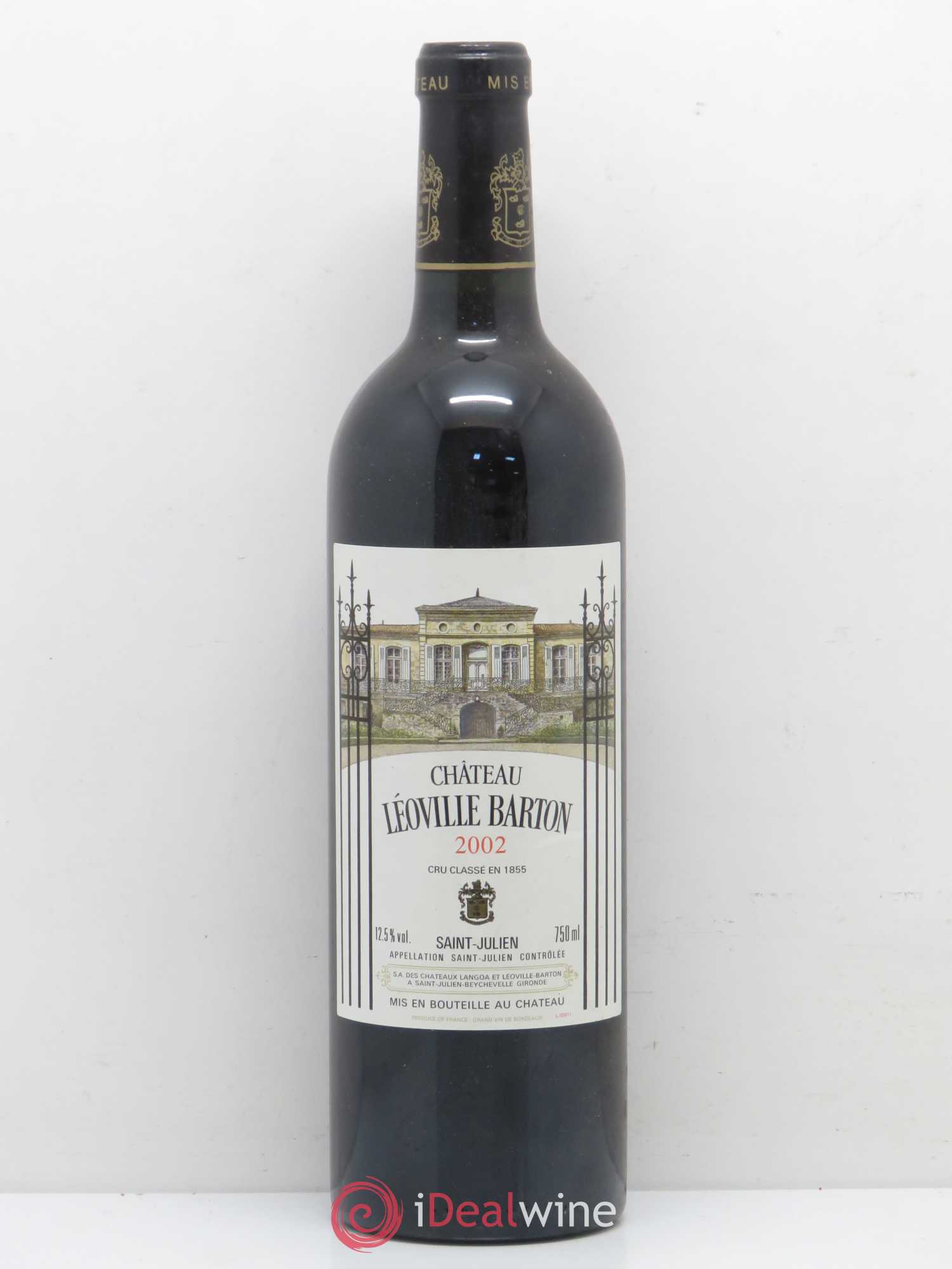 Château Léoville Barton 2ème Grand Cru Classé 2002 - Lot de 1 bouteille - 0