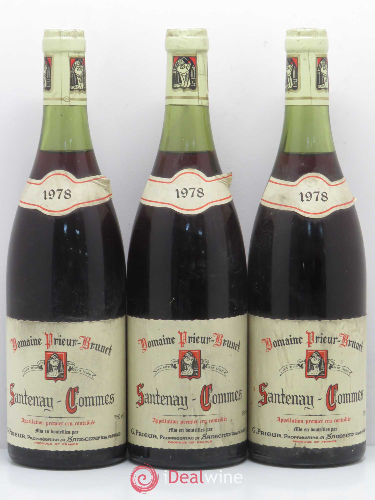 Santenay Comme Prieur Brunet 1978 - Posten von 3 Flaschen - 0