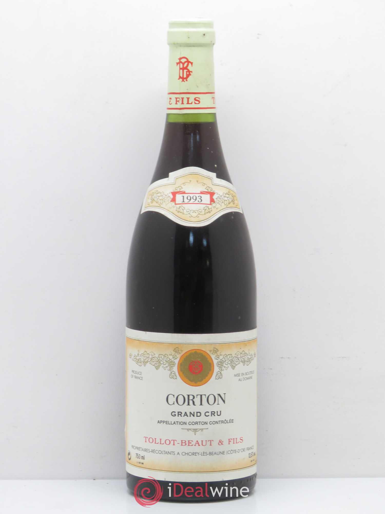 Corton Grand Cru Tollot Beaut (Domaine) 1993 - Lot de 1 bouteille - 0