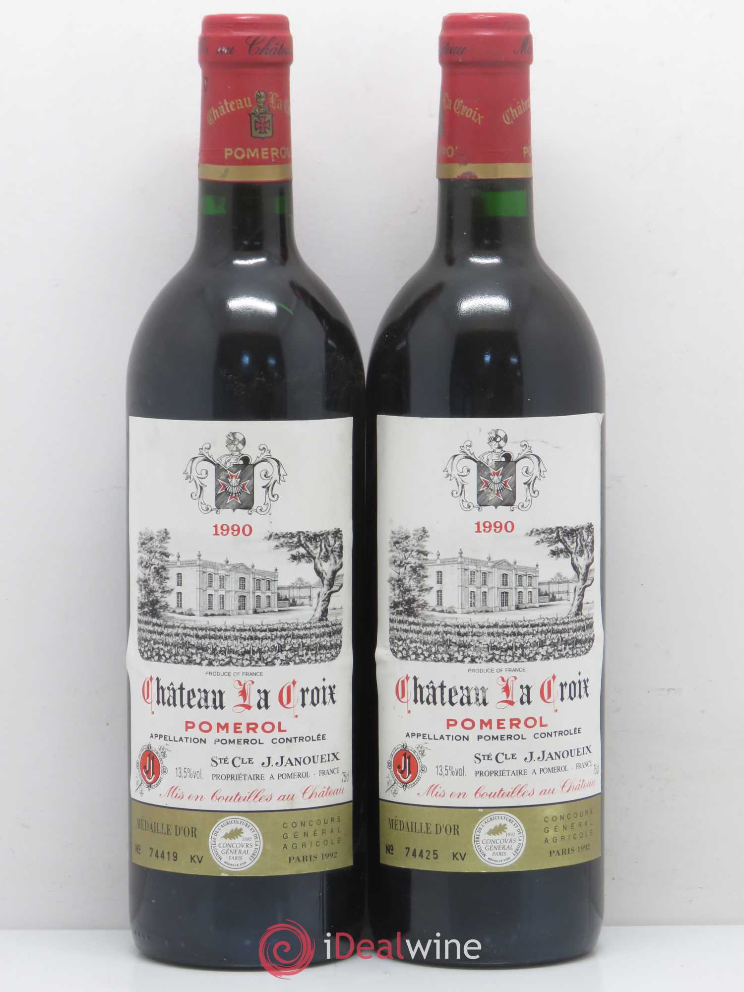 Château la Croix 1990 - Lot de 2 bouteilles - 0