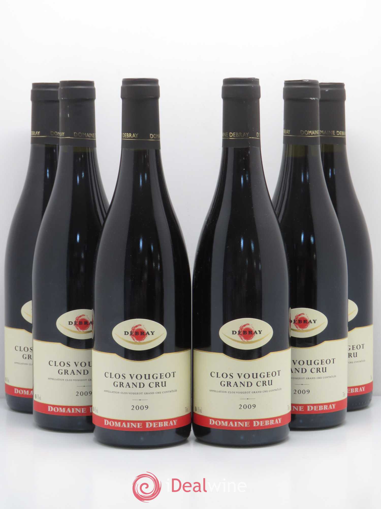 Clos de Vougeot Grand Cru Debray 2009 - Lot de 6 bouteilles - 0