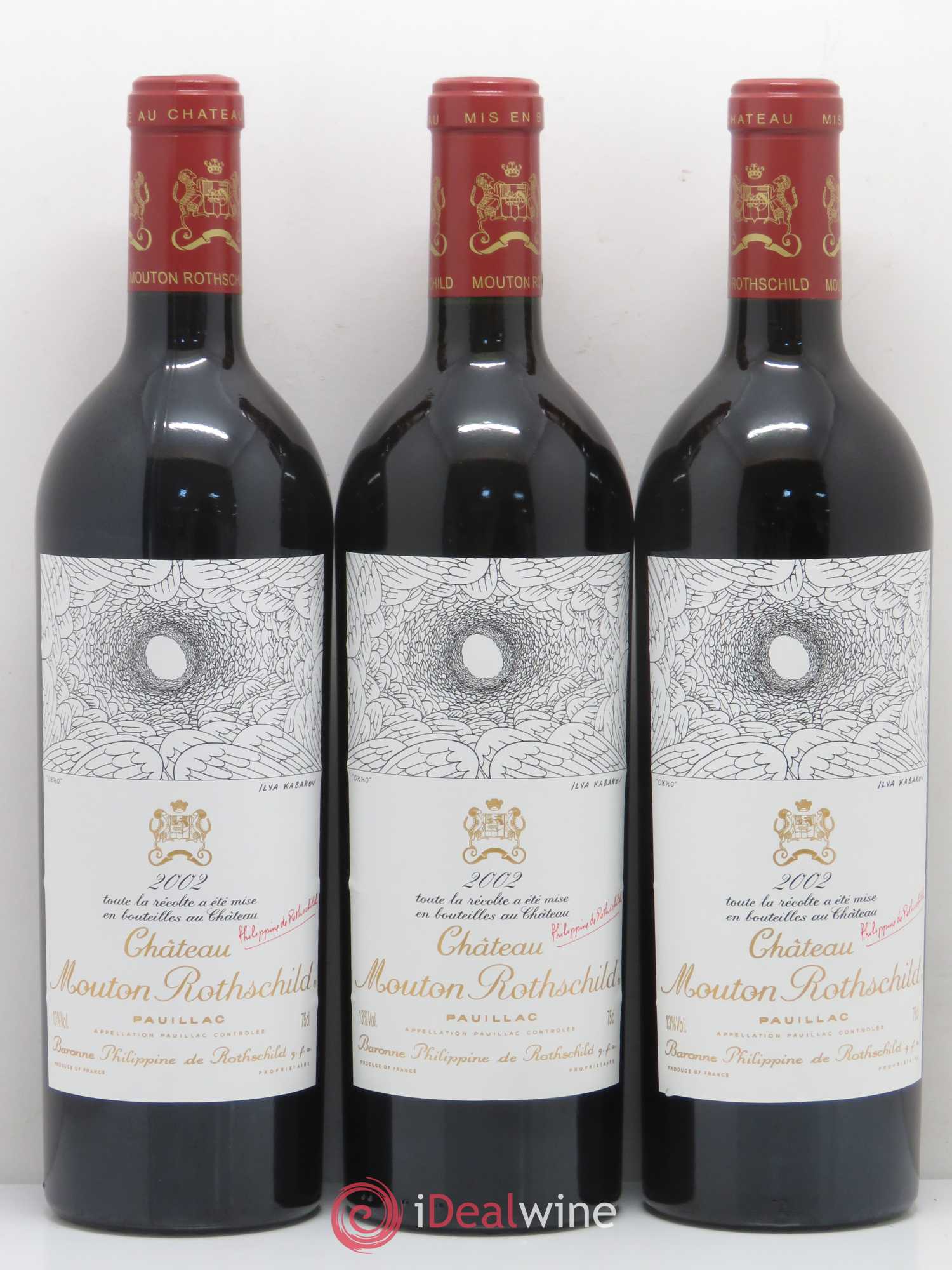 Château Mouton Rothschild 1er Grand Cru Classé 2002 - Lot de 6 bouteilles - 3