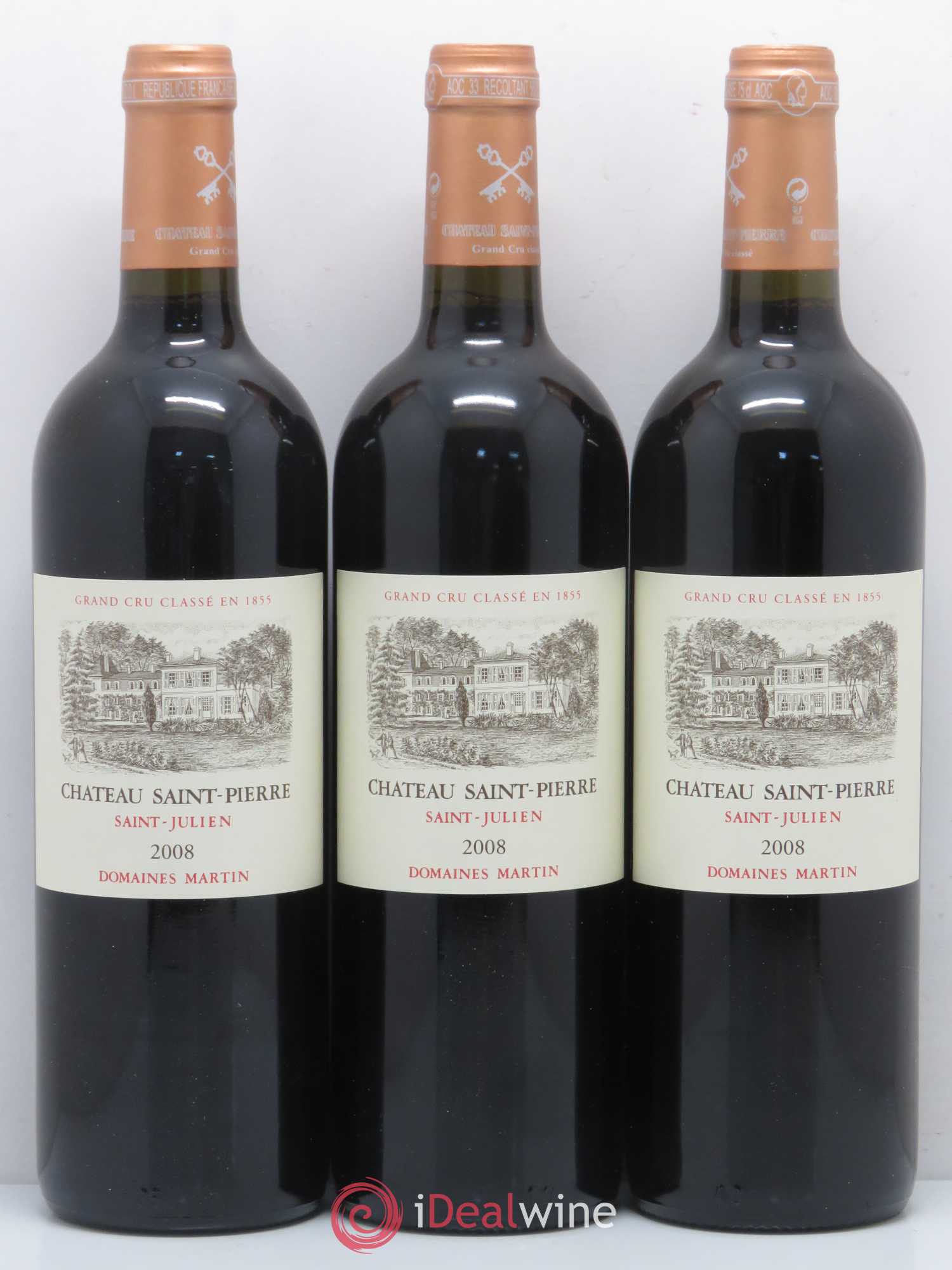 Château Saint-Pierre 4ème Grand Cru Classé 2008 - Lot de 12 bouteilles - 1