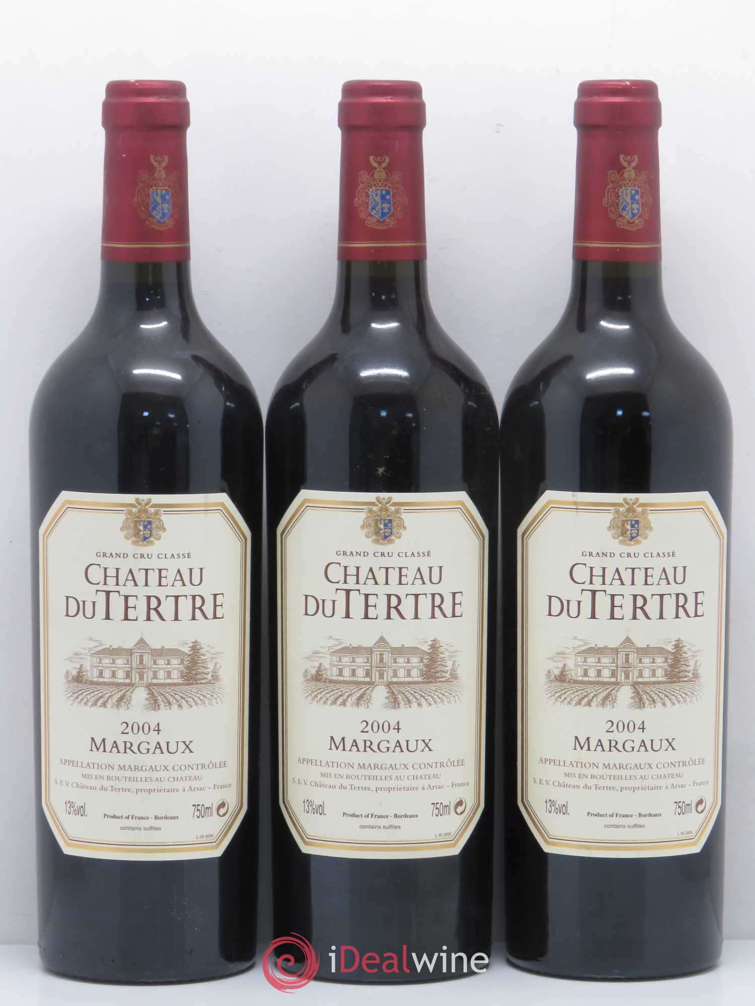 Château du Tertre 5ème Grand Cru Classé 2004 - Lot de 6 bouteilles - 1