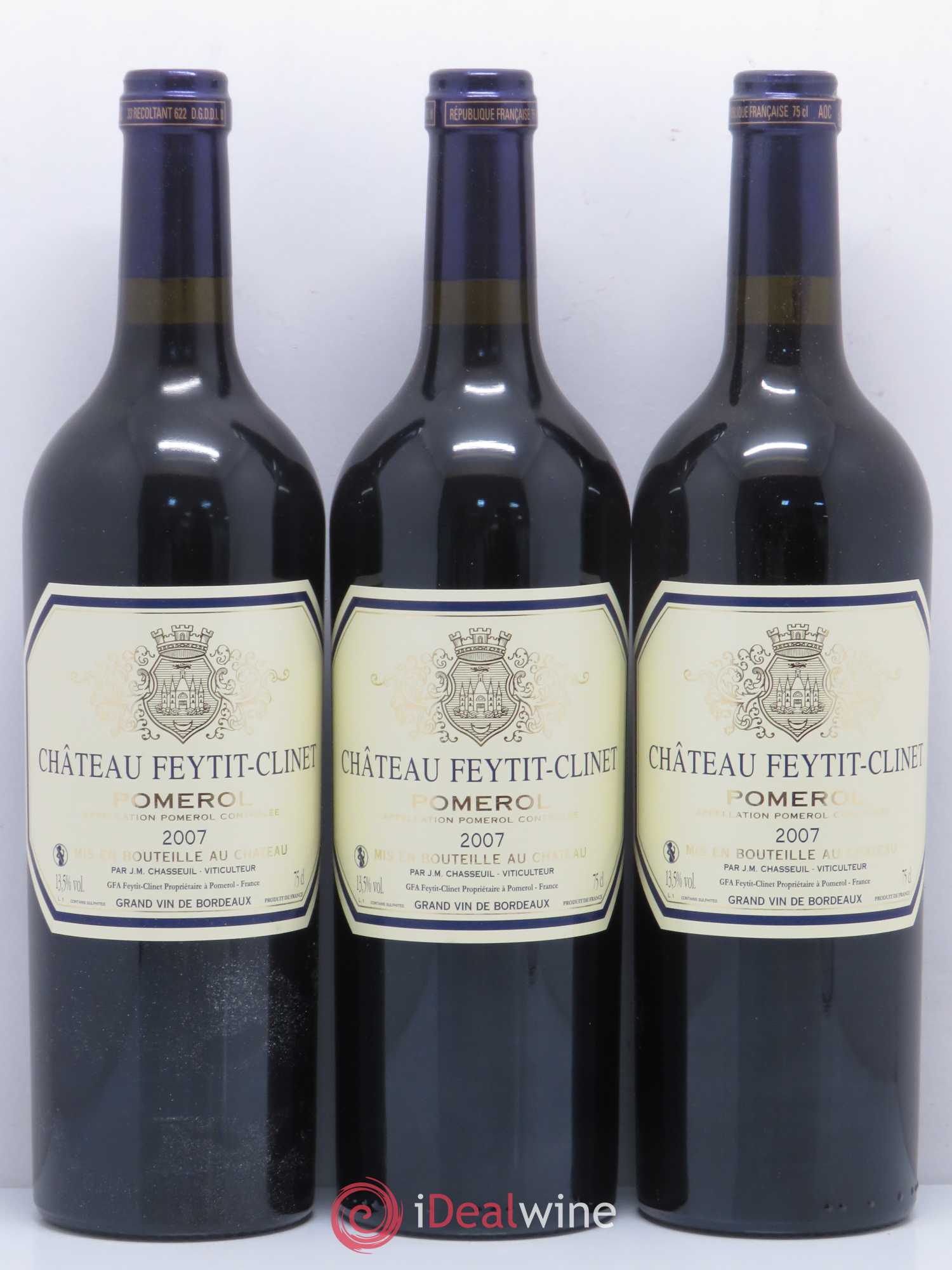 Château Feytit-Clinet 2007 - Lot de 6 bouteilles - 1