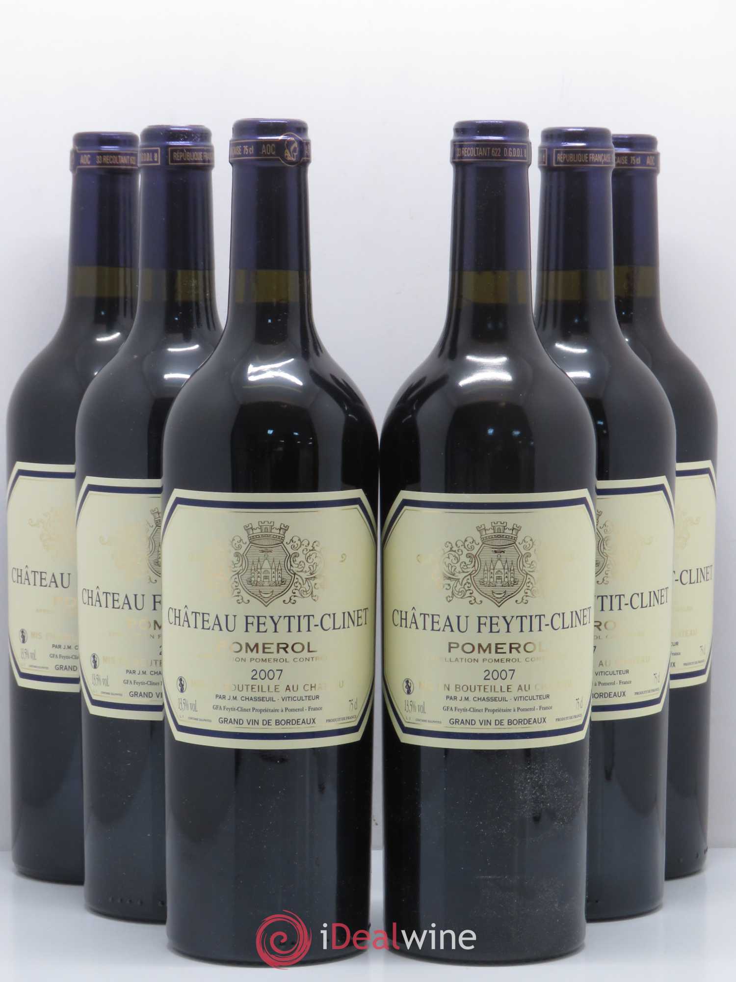 Château Feytit-Clinet 2007 - Lot de 6 bouteilles - 0