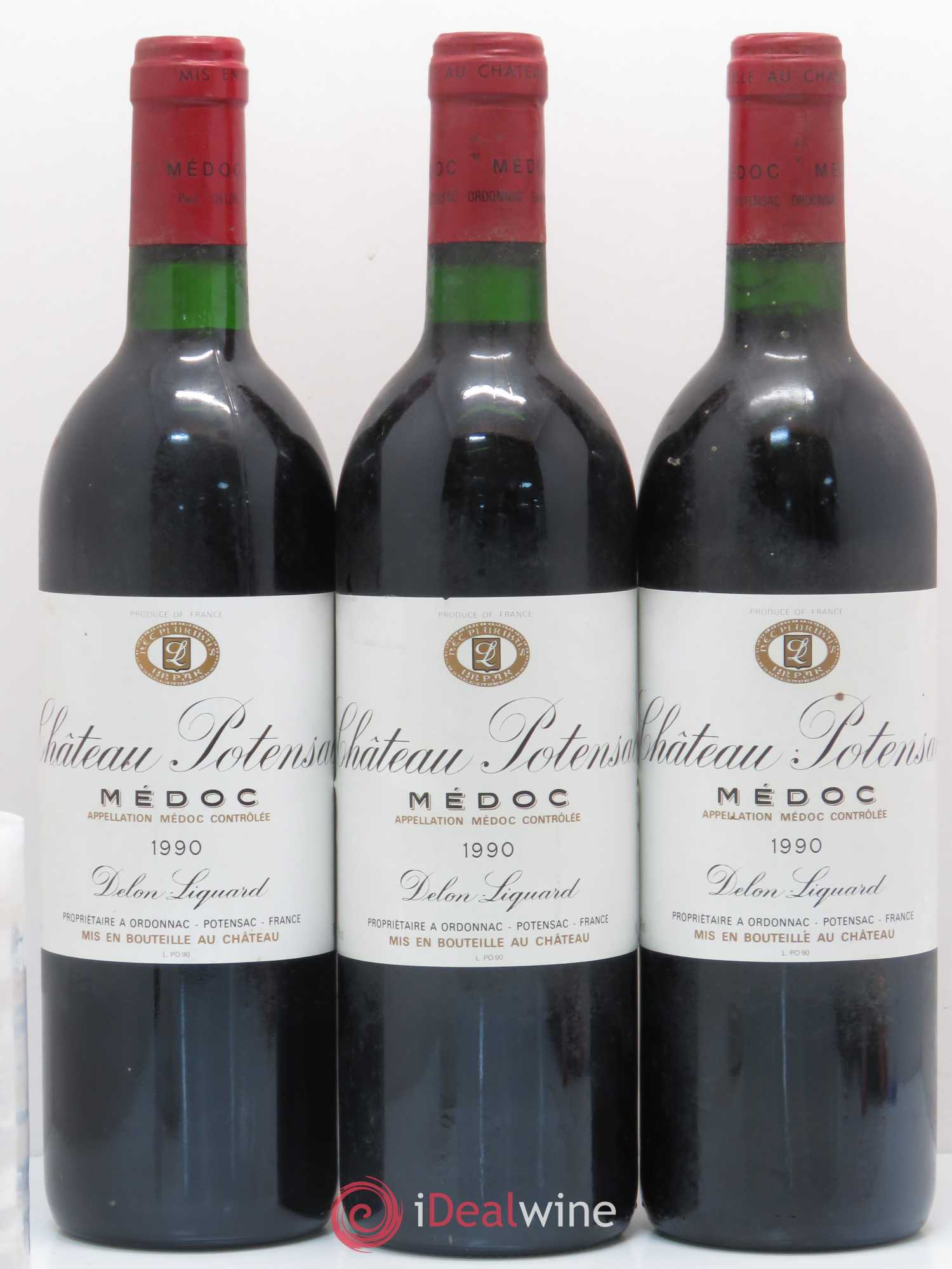 Château Potensac 1990 - Posten von 3 Flaschen - 0